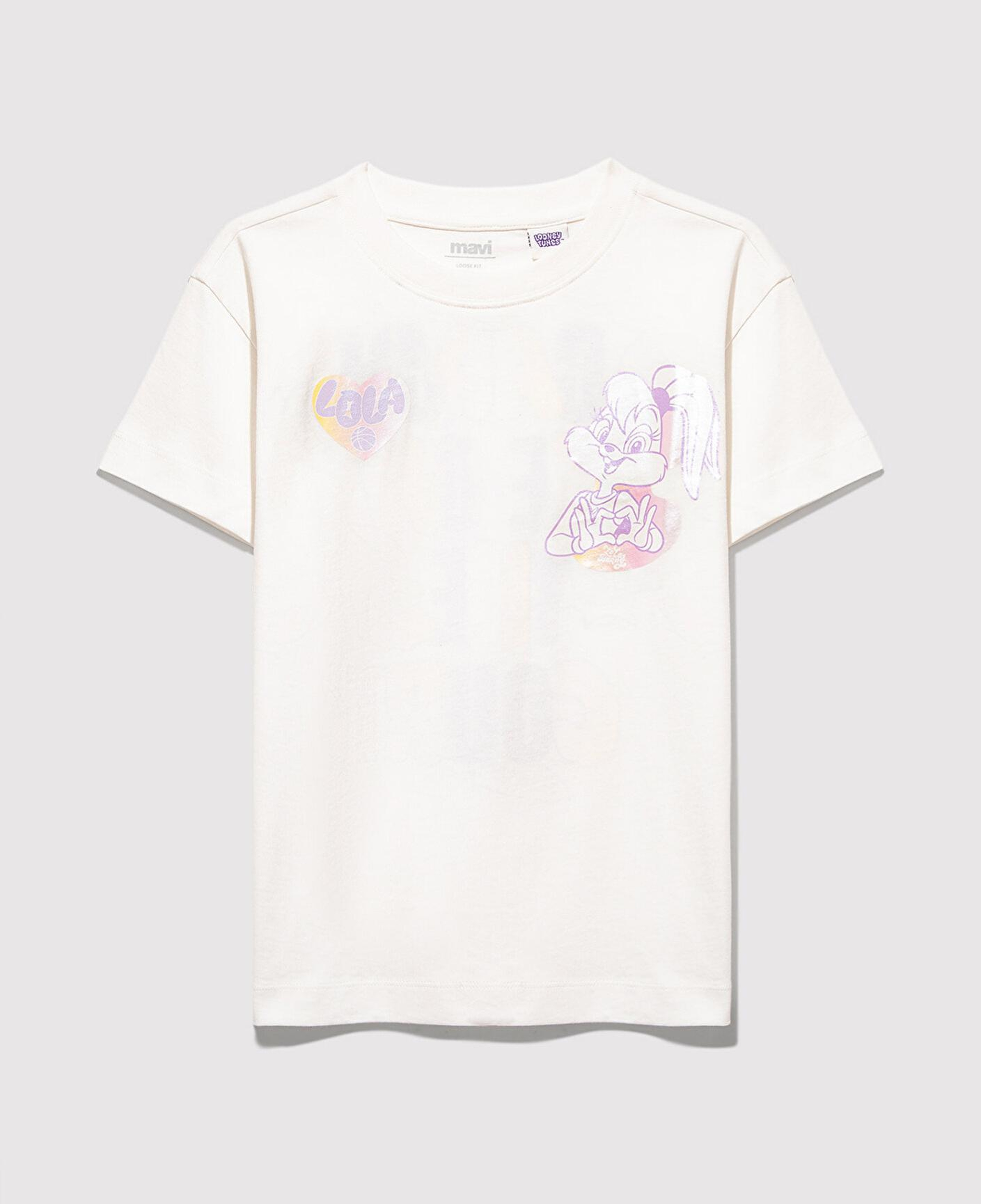 Mavi Lola Bunny Baskılı Ekru Tişört Loose Fit / Bol Rahat Kesim 7610417-70057