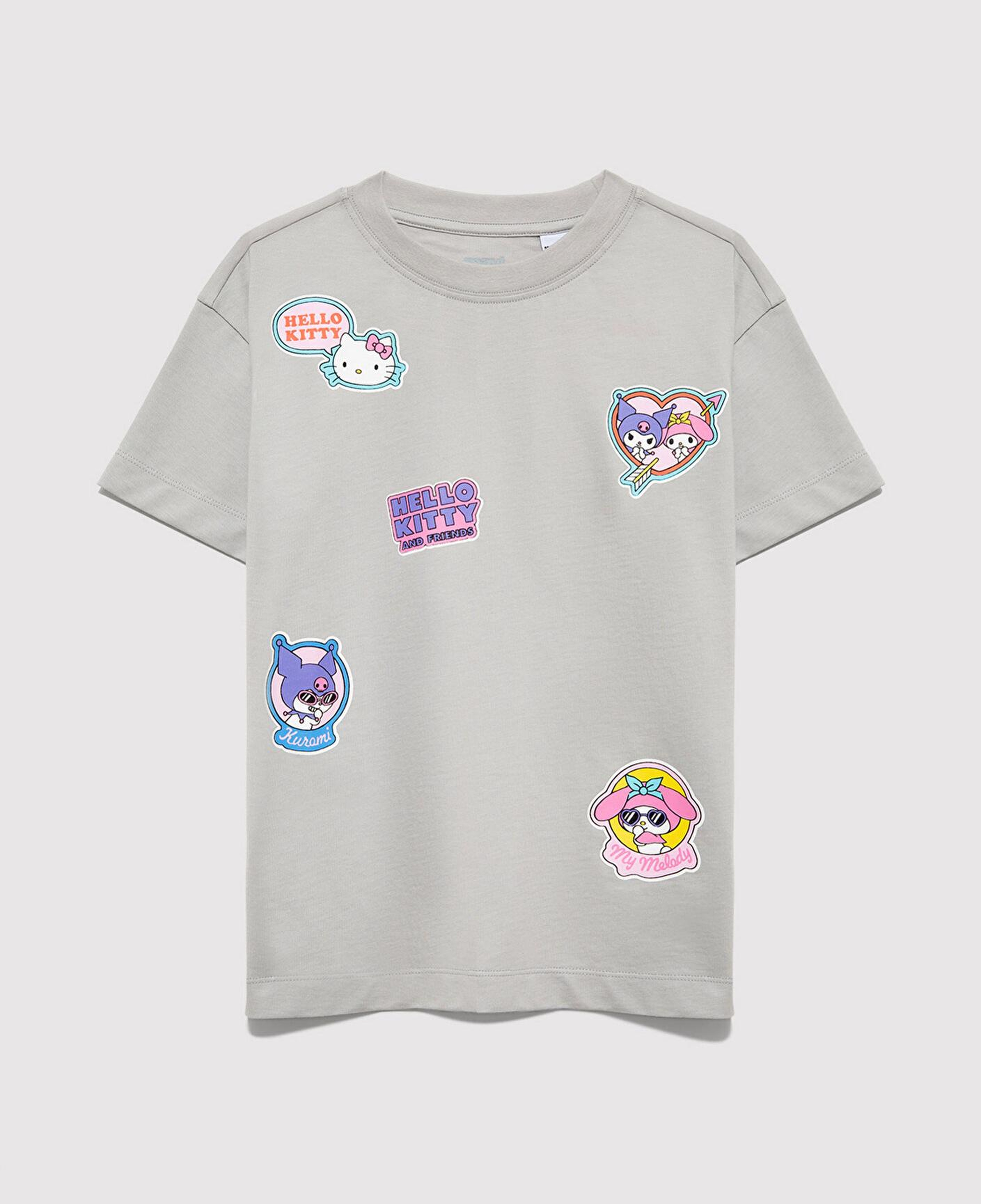 Mavi Hello Kitty Baskılı Gri Tişört Loose Fit / Bol Rahat Kesim 7610423-70075