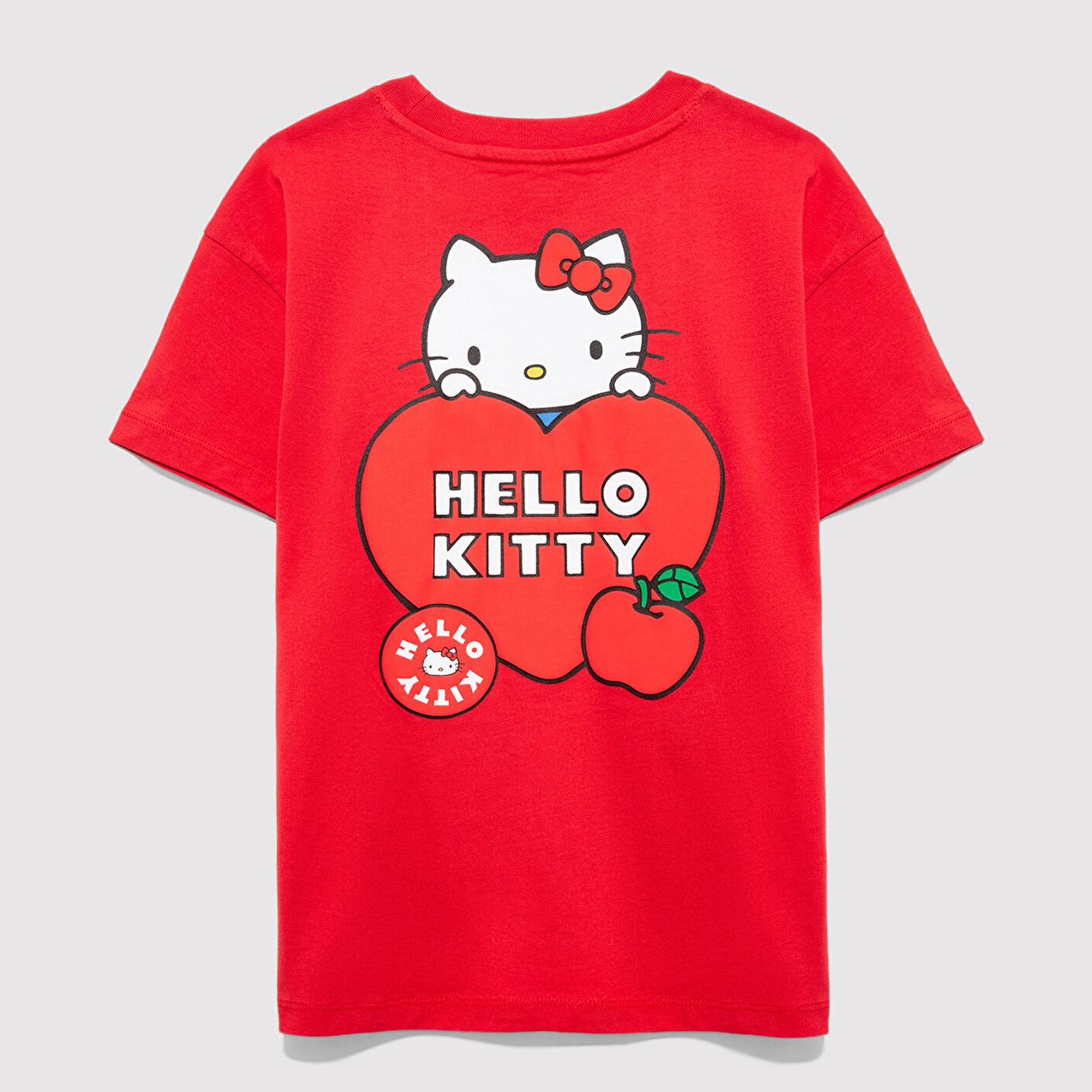 Mavi Hello Kitty Baskılı Kırmızı Tişört Loose Fit / Bol Rahat Kesim 7610429-70478