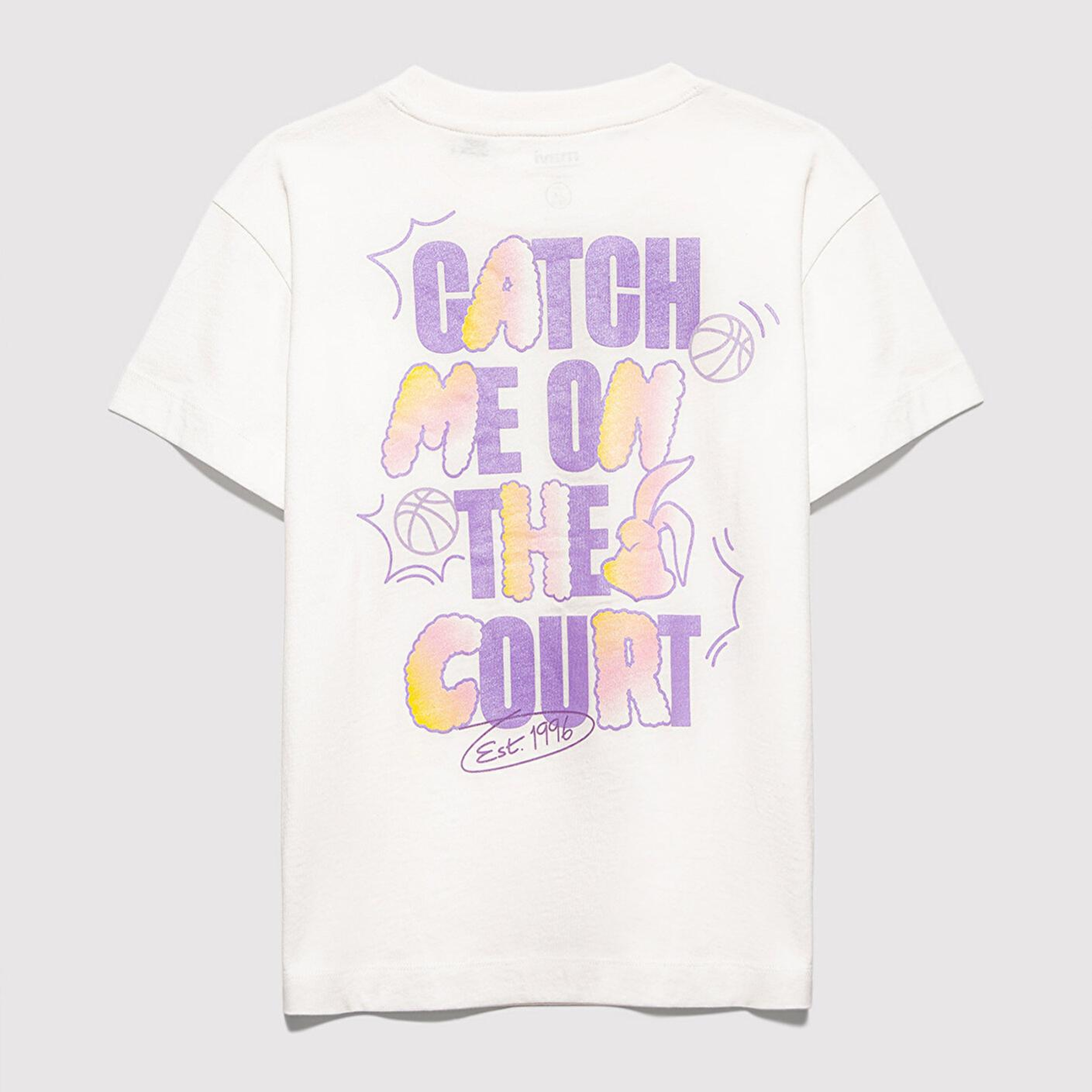 Mavi Lola Bunny Baskılı Ekru Tişört Loose Fit / Bol Rahat Kesim 7610417-70057