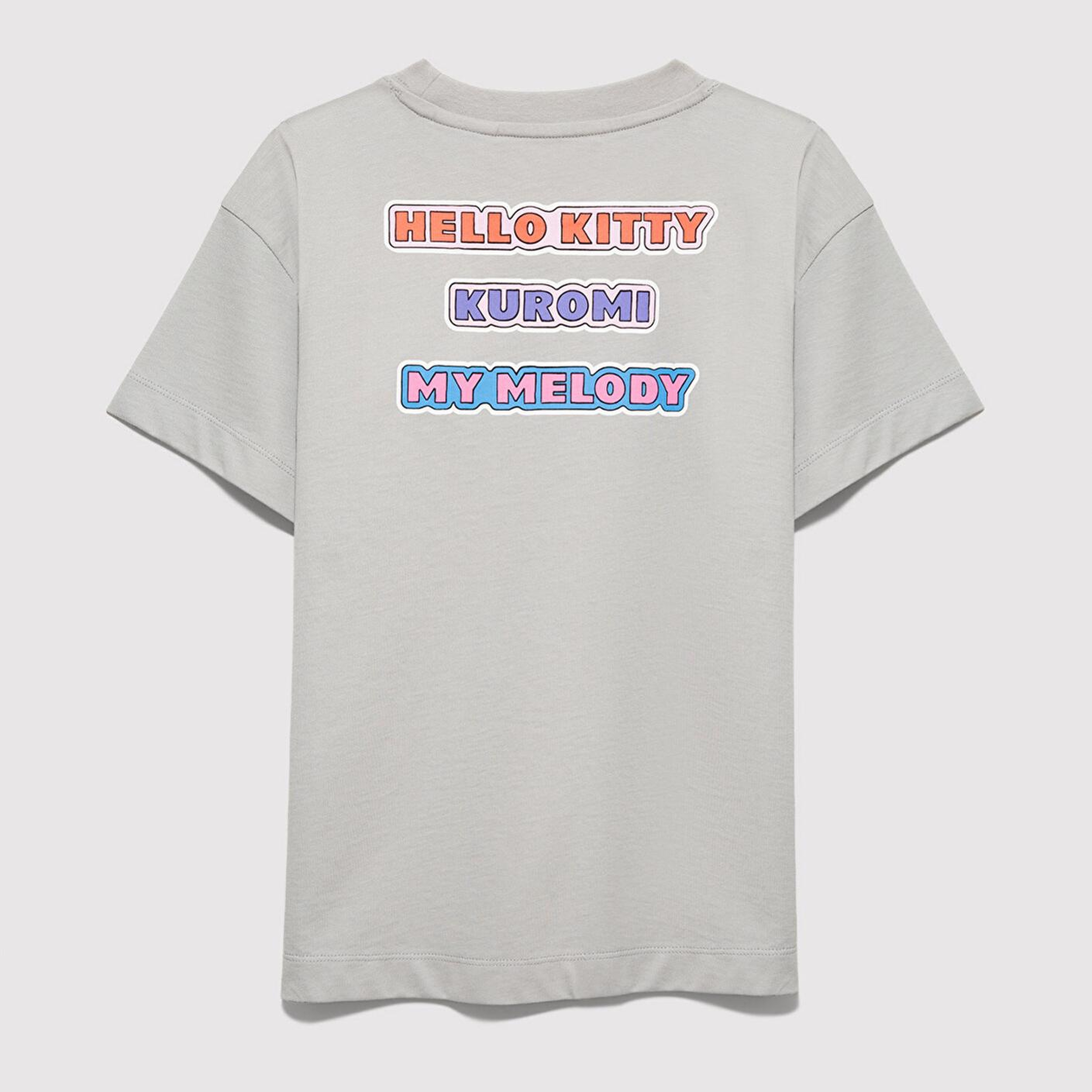 Mavi Hello Kitty Baskılı Gri Tişört Loose Fit / Bol Rahat Kesim 7610423-70075