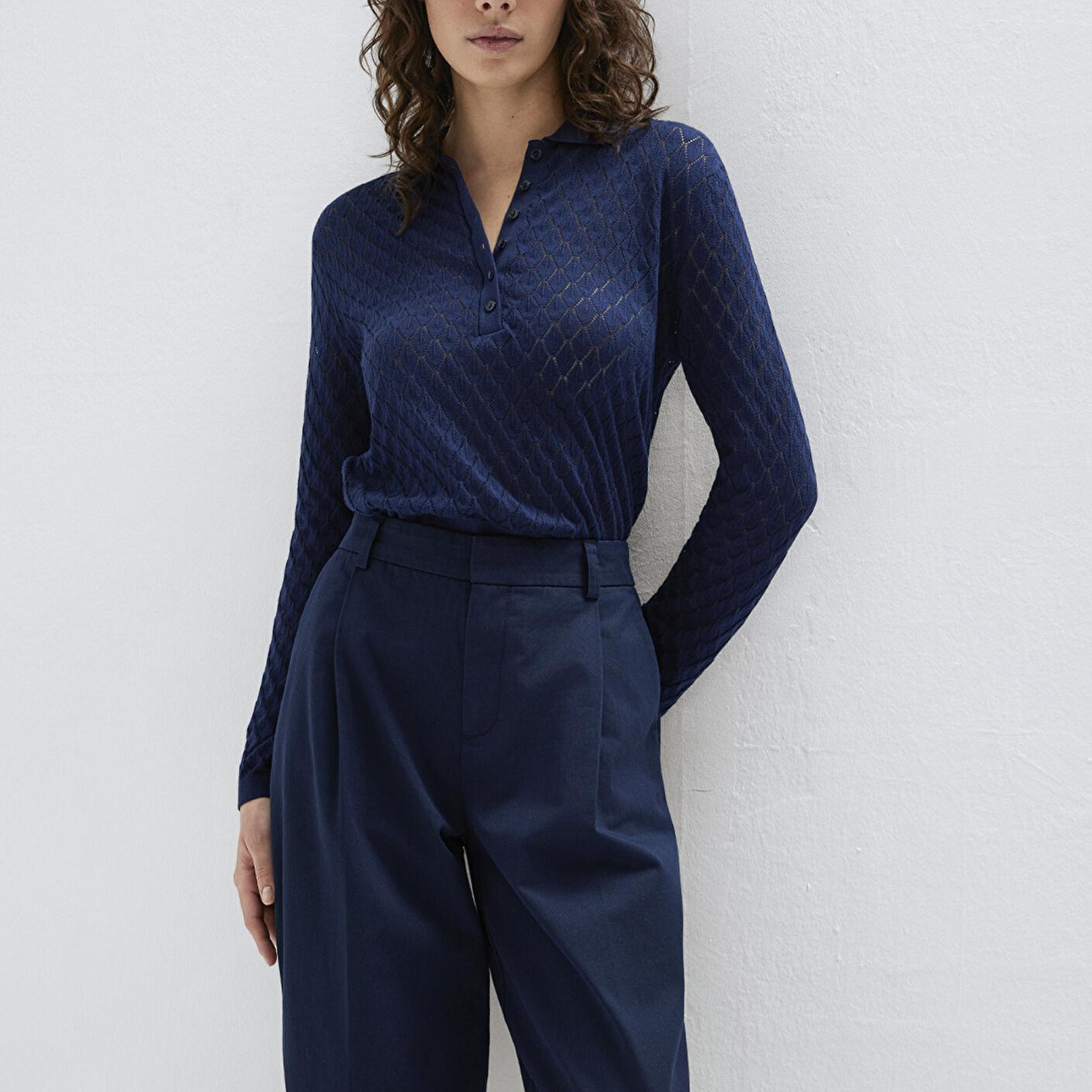 Mavi Lacivert Triko Polo 1710849-70492