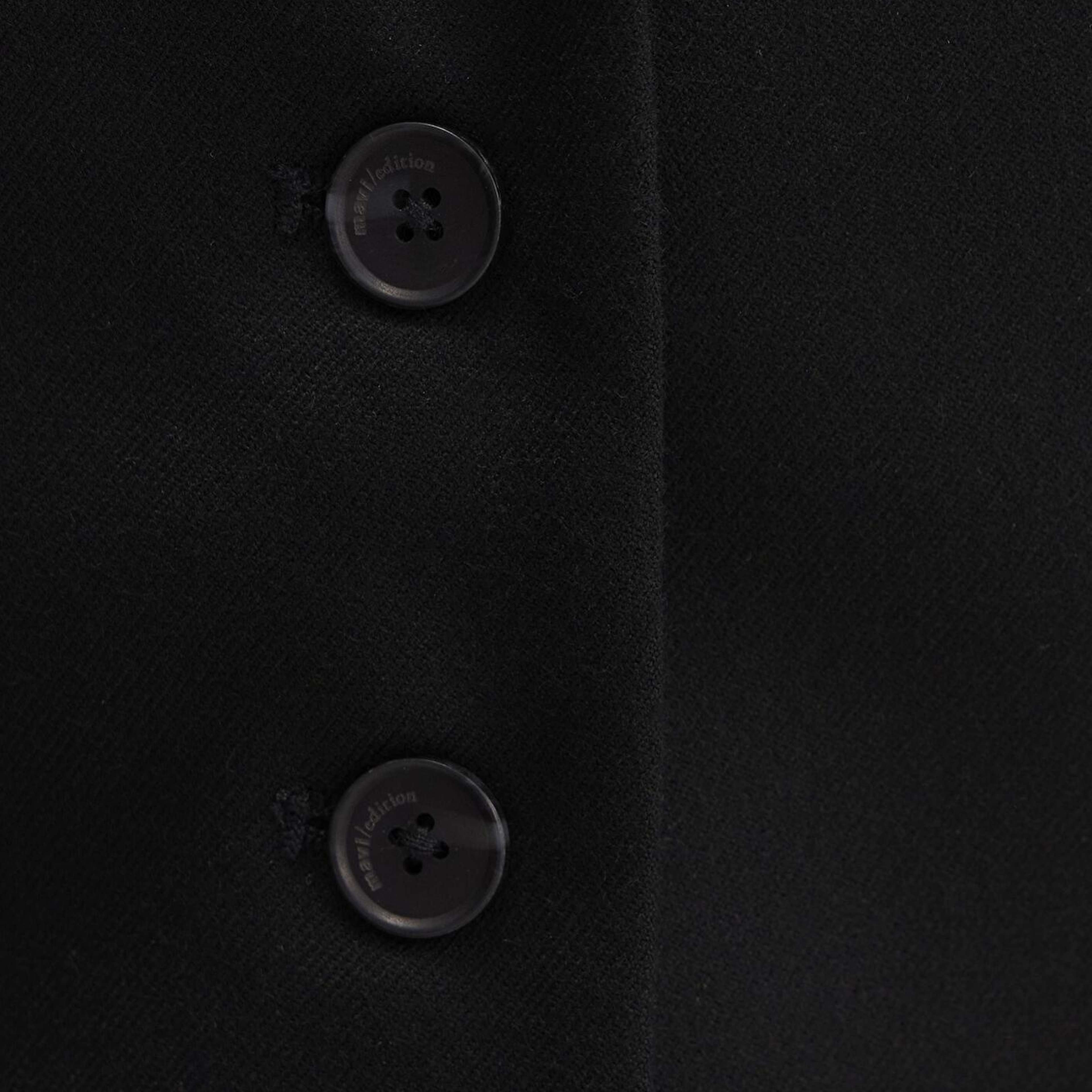 Mavi Yün Karışımlı Siyah Bluz 1211416-900