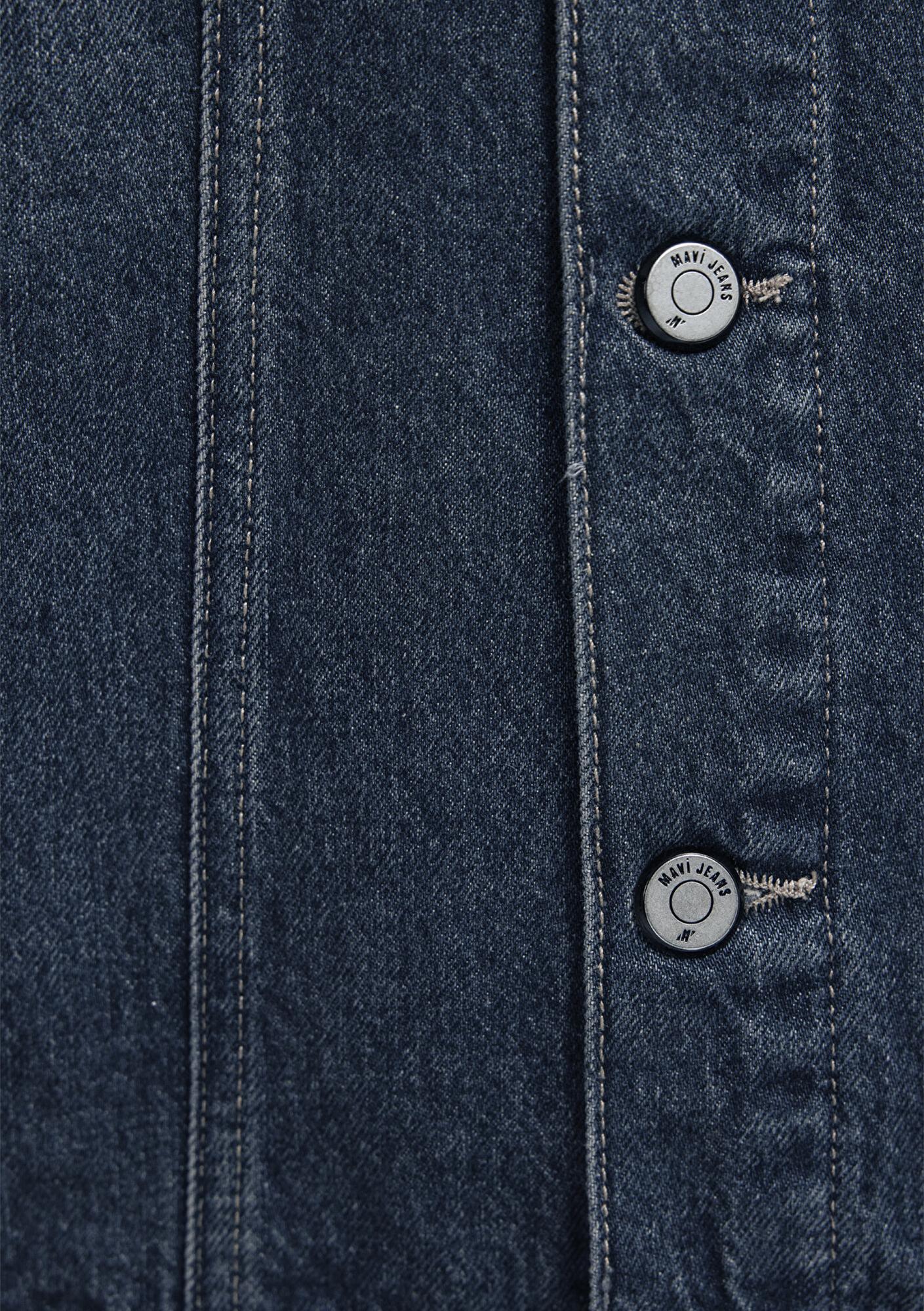 Mavi Ray Mavi Pro Koyu Mavi Jean Ceket Oversize / Geniş Kesim 0110273-A1712