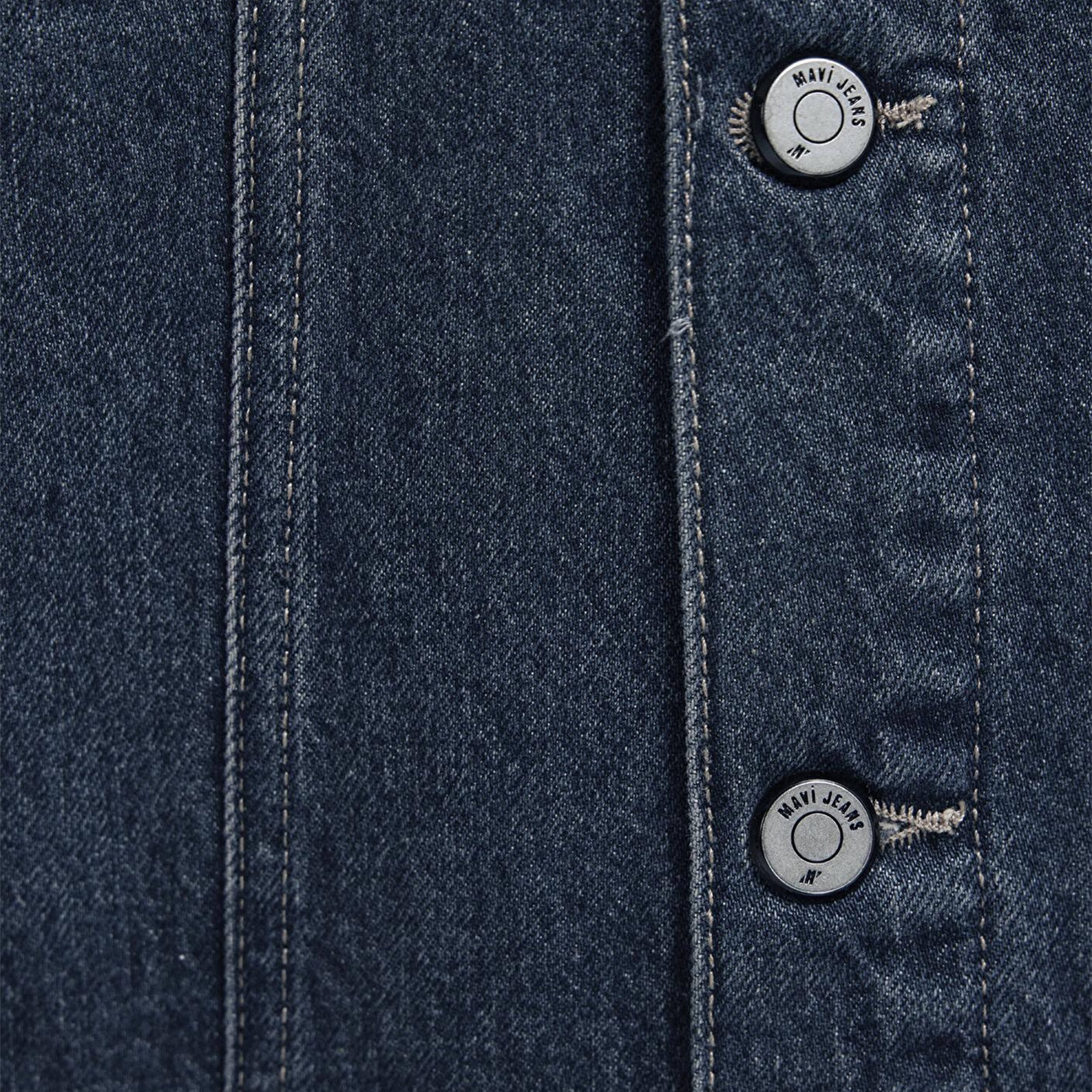 Mavi Ray Mavi Pro Koyu Mavi Jean Ceket Oversize / Geniş Kesim 0110273-A1712
