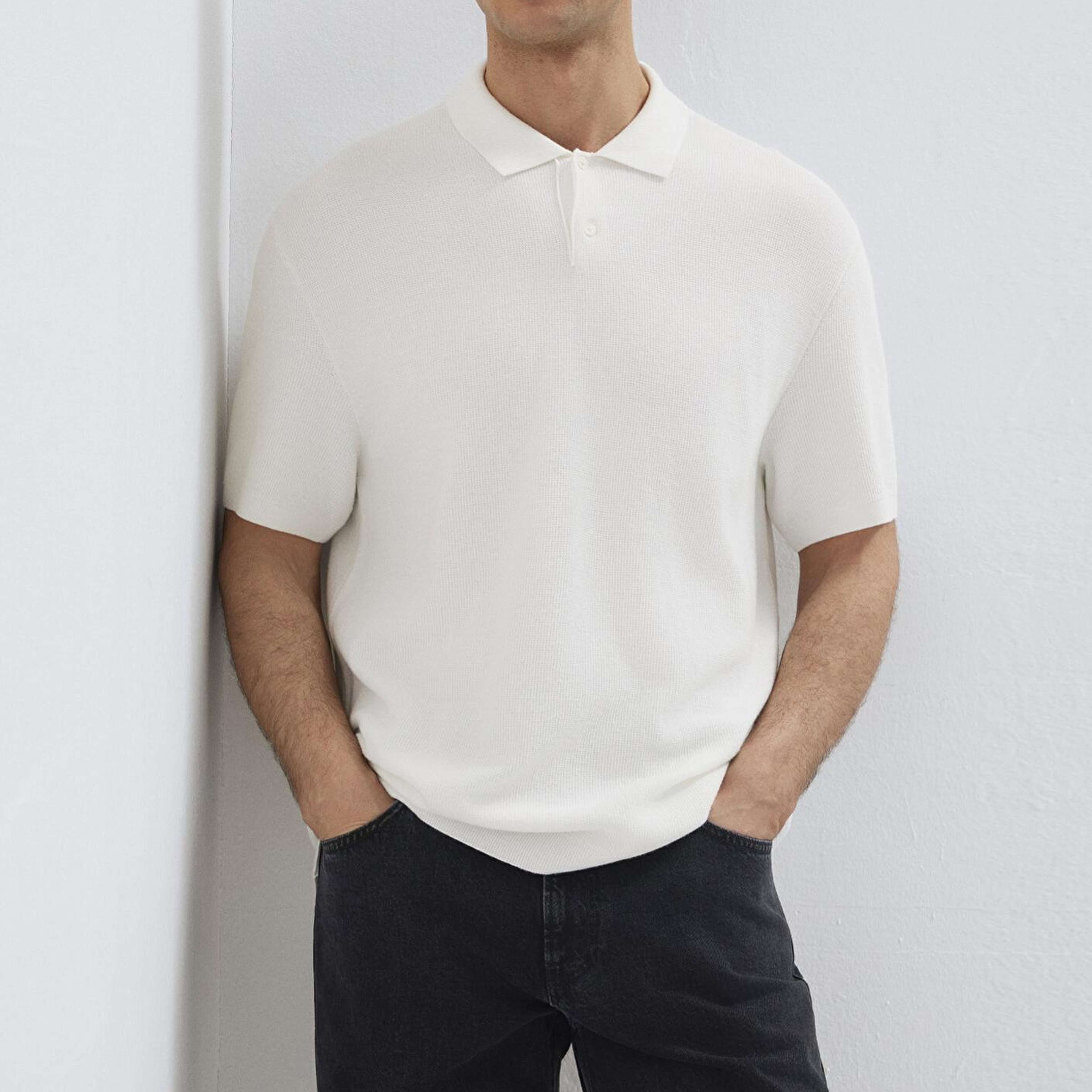 Mavi Ekru Triko Polo 0710397-70057