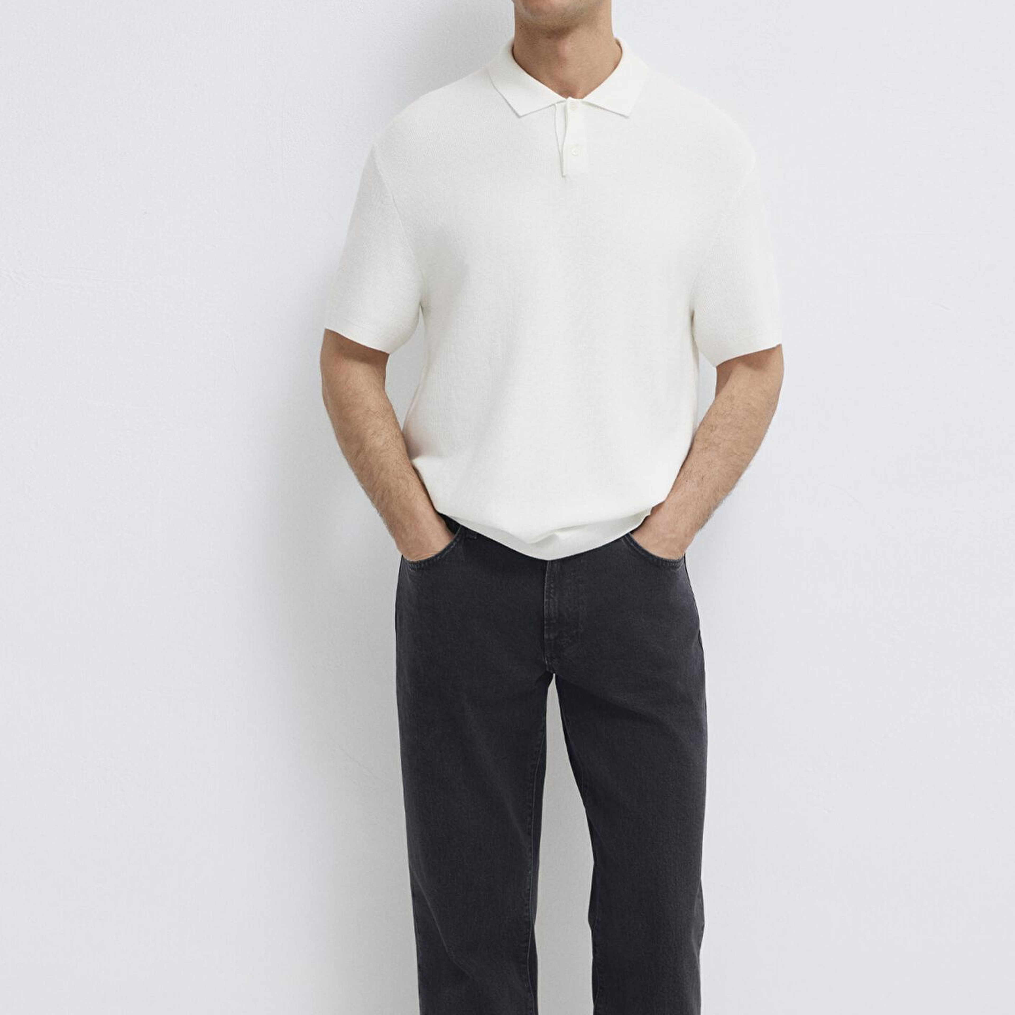 Mavi Ekru Triko Polo 0710397-70057