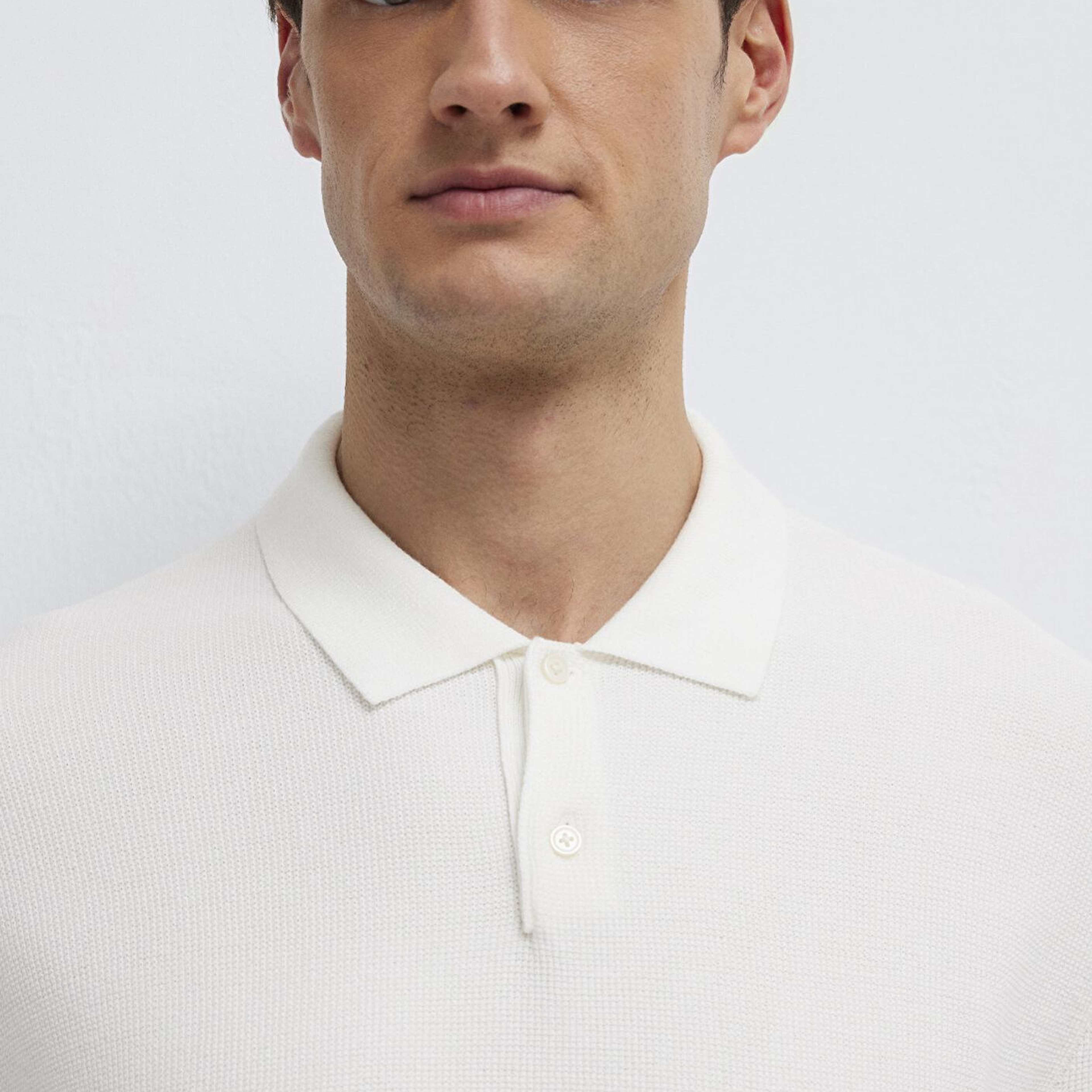 Mavi Ekru Triko Polo 0710397-70057