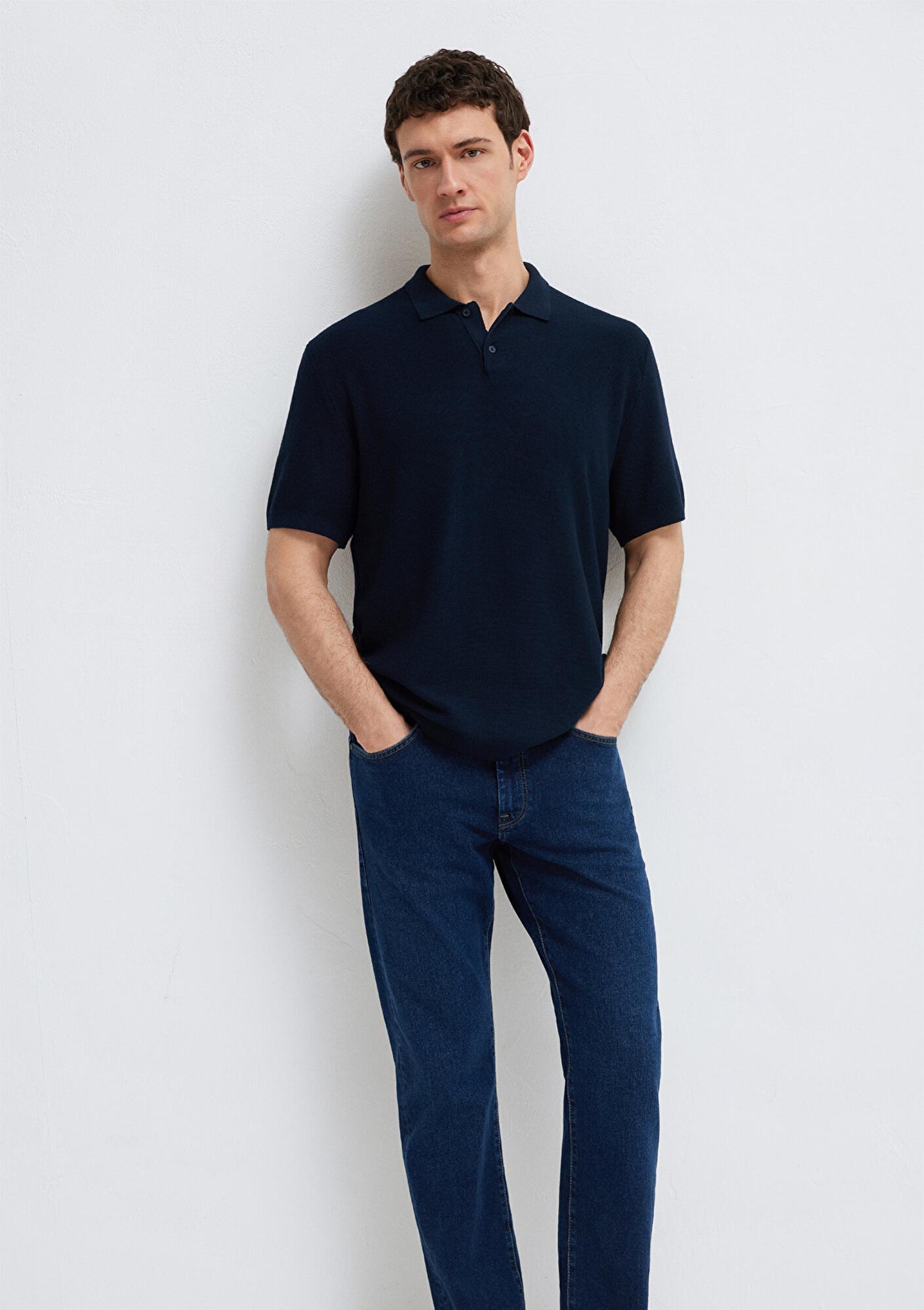 Mavi Lacivert Triko Polo 0710397-70490