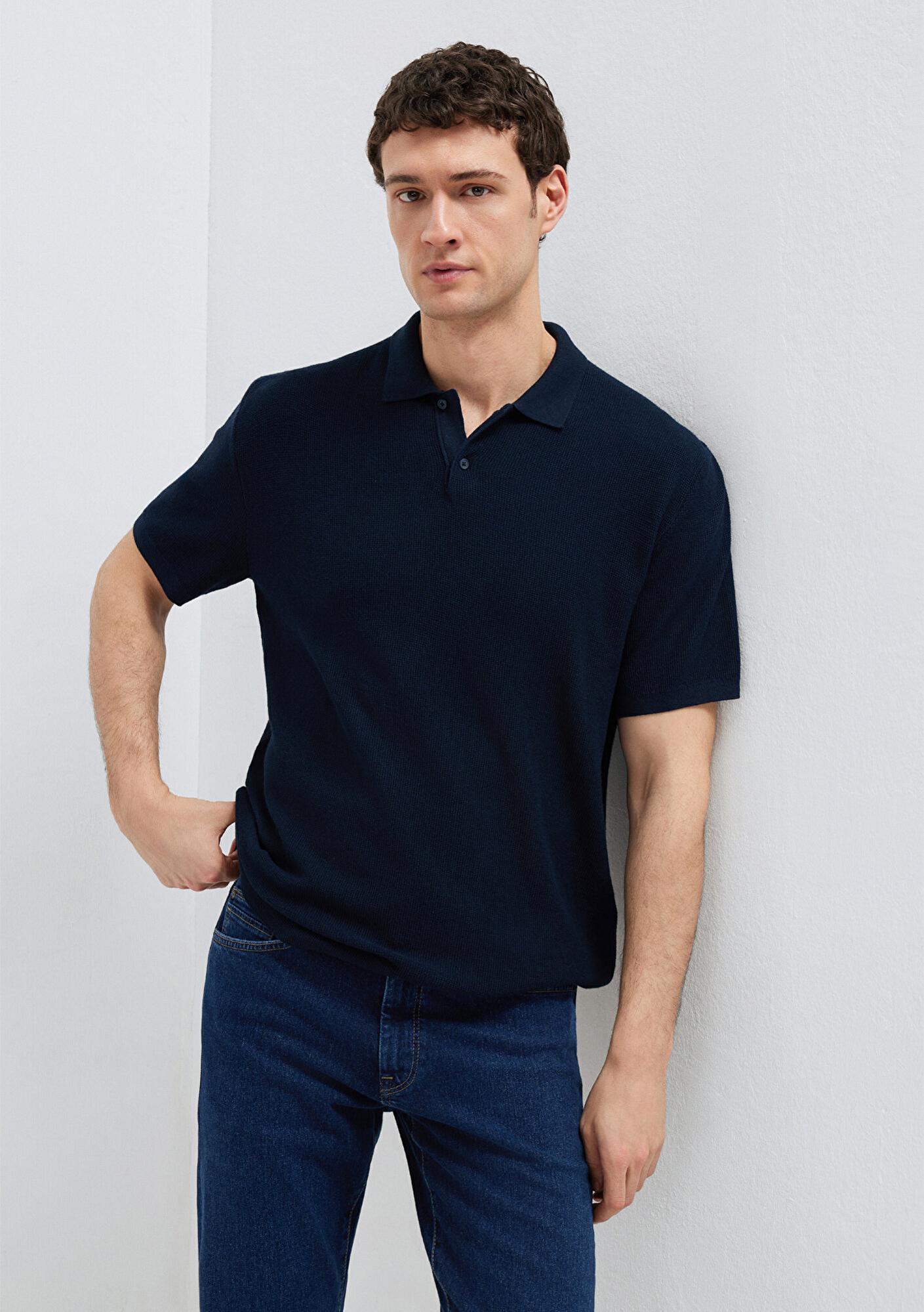 Mavi Lacivert Triko Polo 0710397-70490