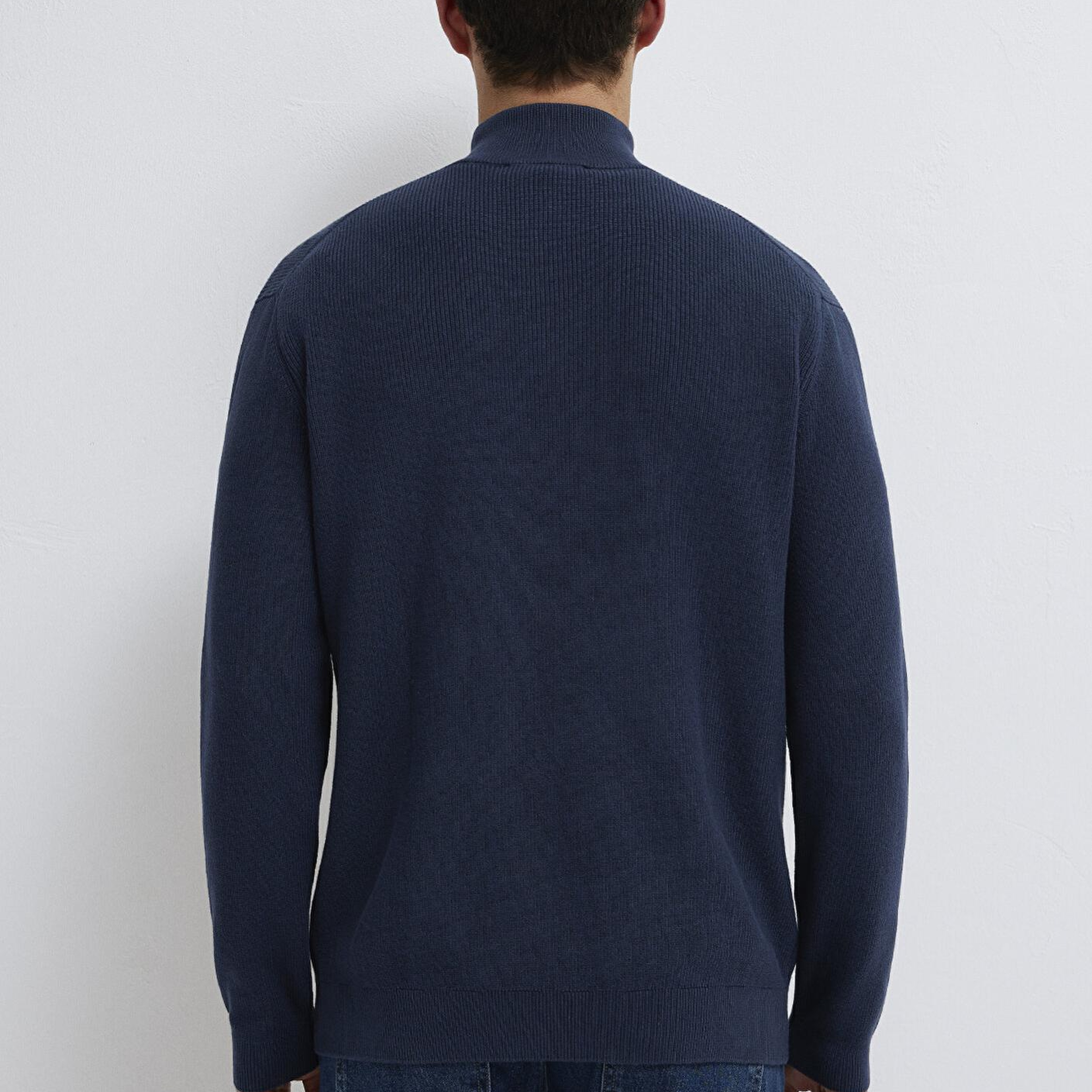 Mavi Yarı Fermuarlı Lacivert Kazak Regular Fit / Normal Kesim 0710396-70490