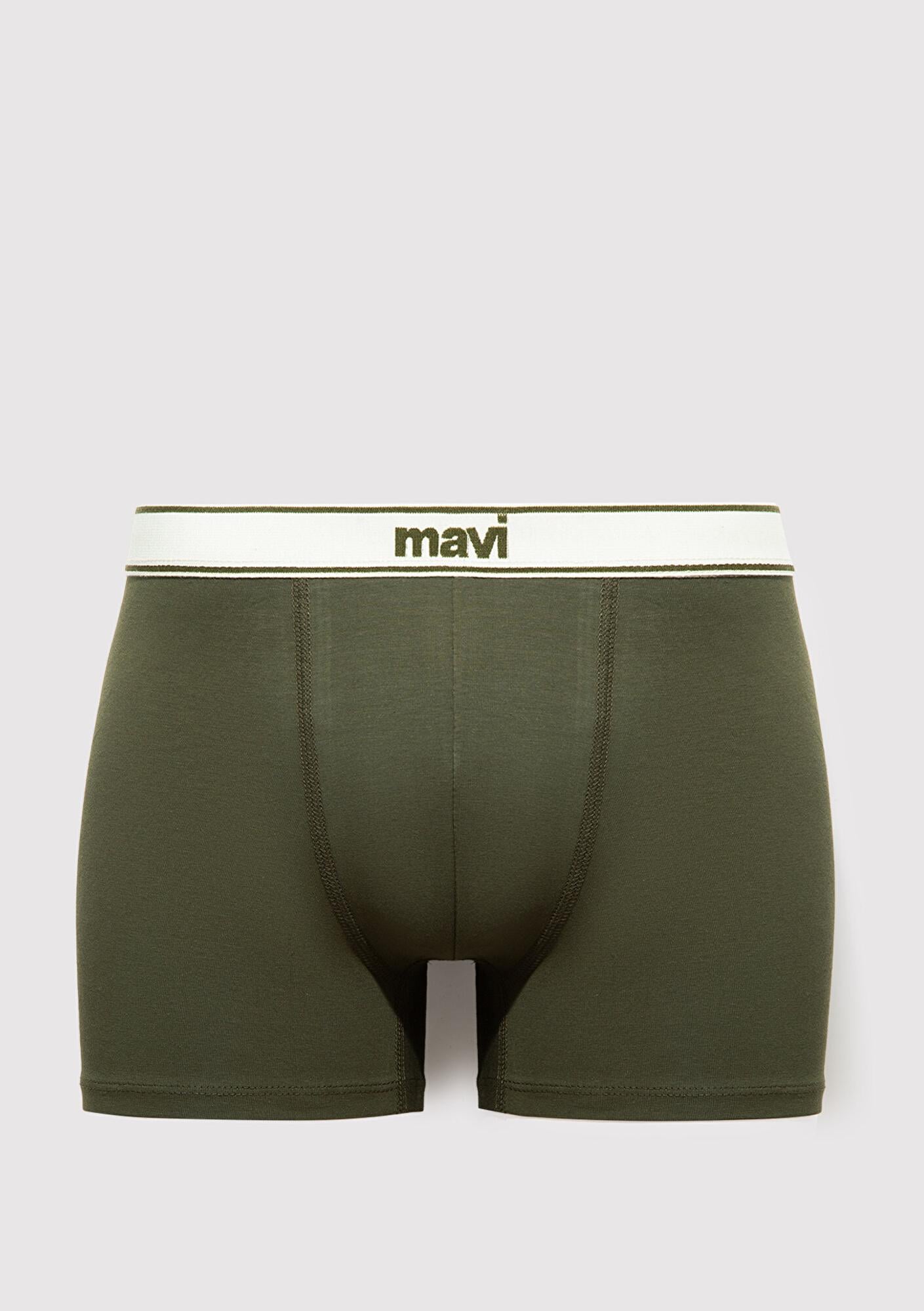 Mavi 3lü Yeşil Basic Boxer 0912223-85543