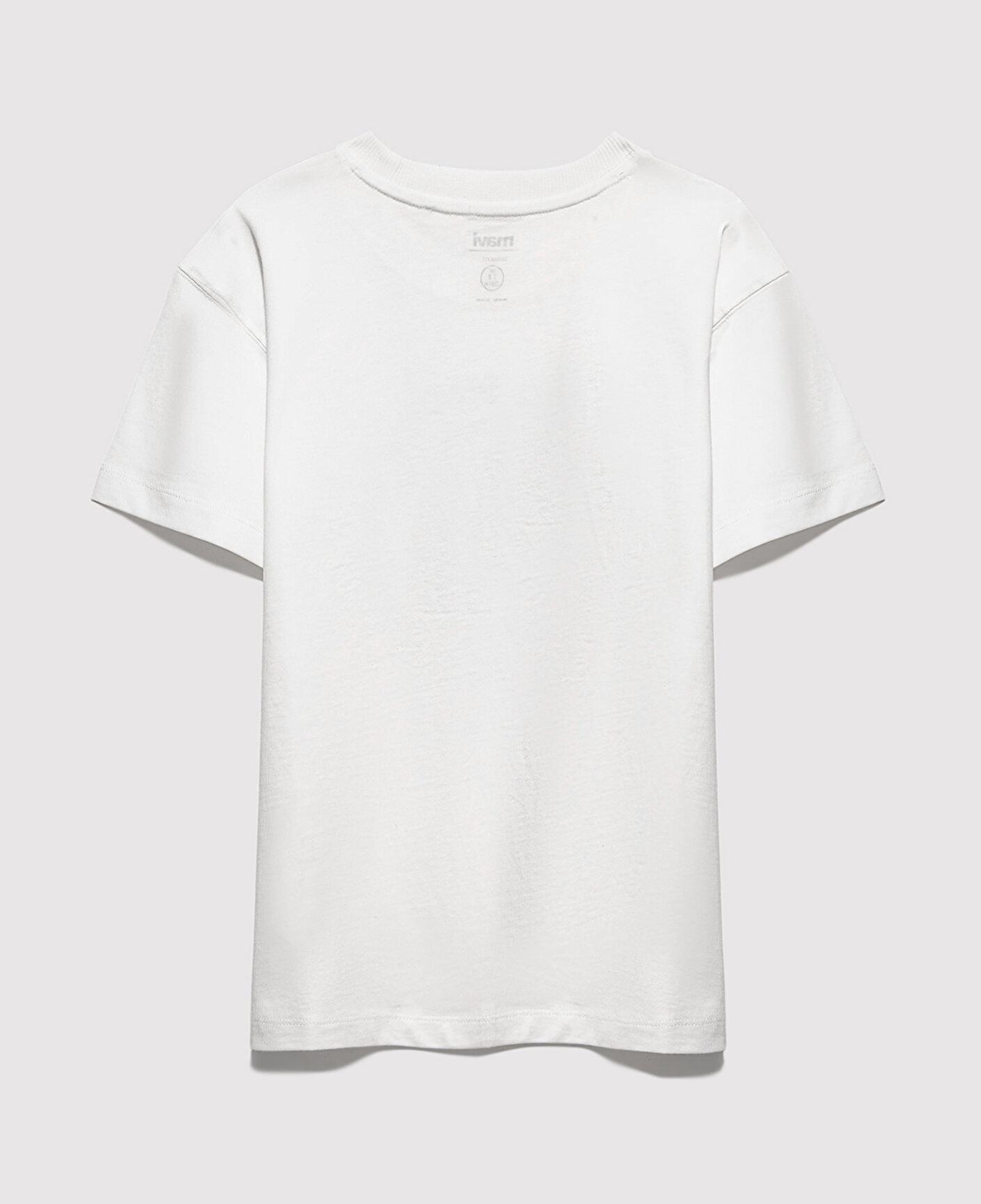 Mavi MJ Logo Baskılı Ekru Tişört Loose Fit / Bol Rahat Kesim 6610395-70057