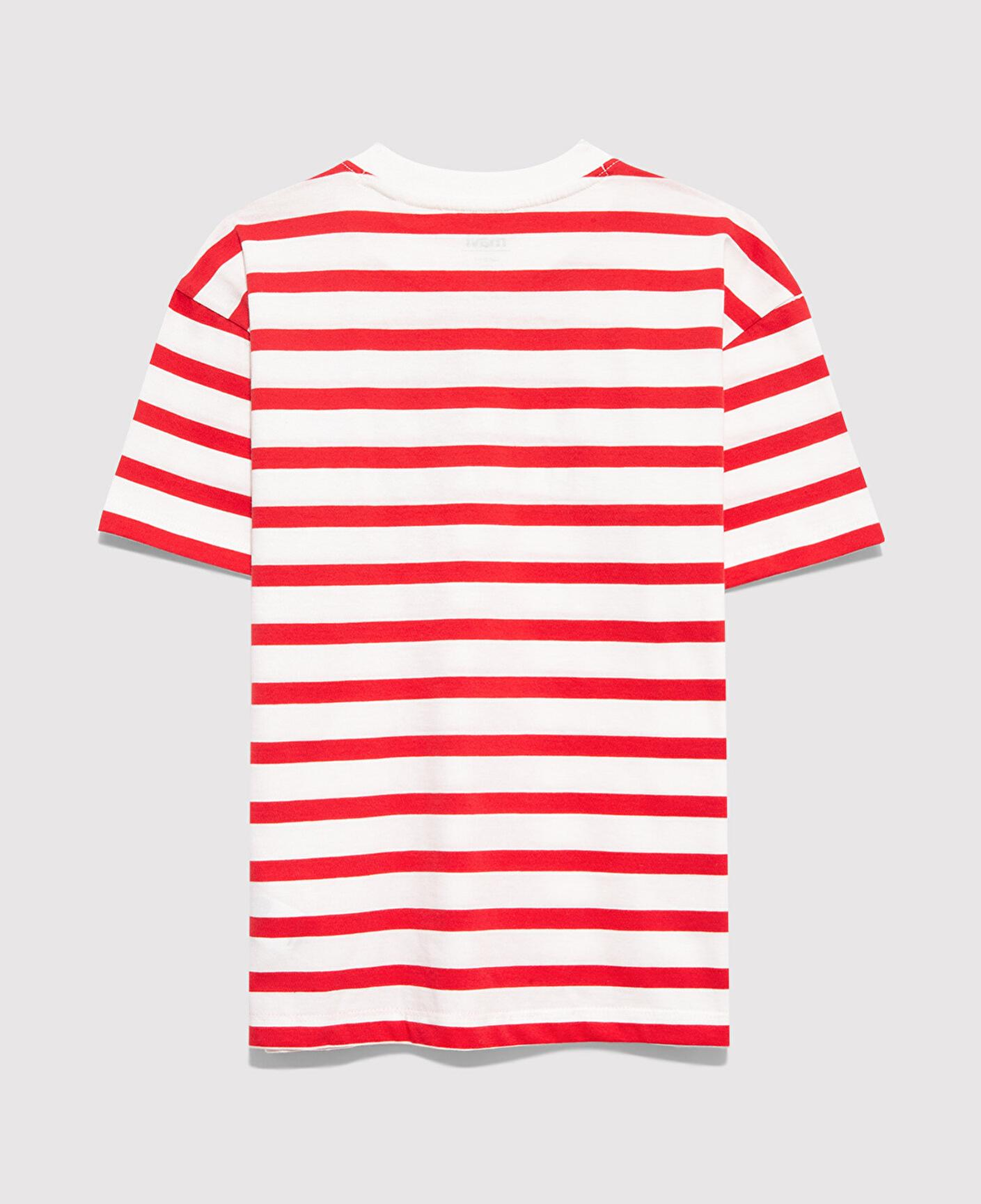 Mavi Mavi Logo Baskılı Çizgili Tişört Loose Fit / Bol Rahat Kesim 6610251-91366