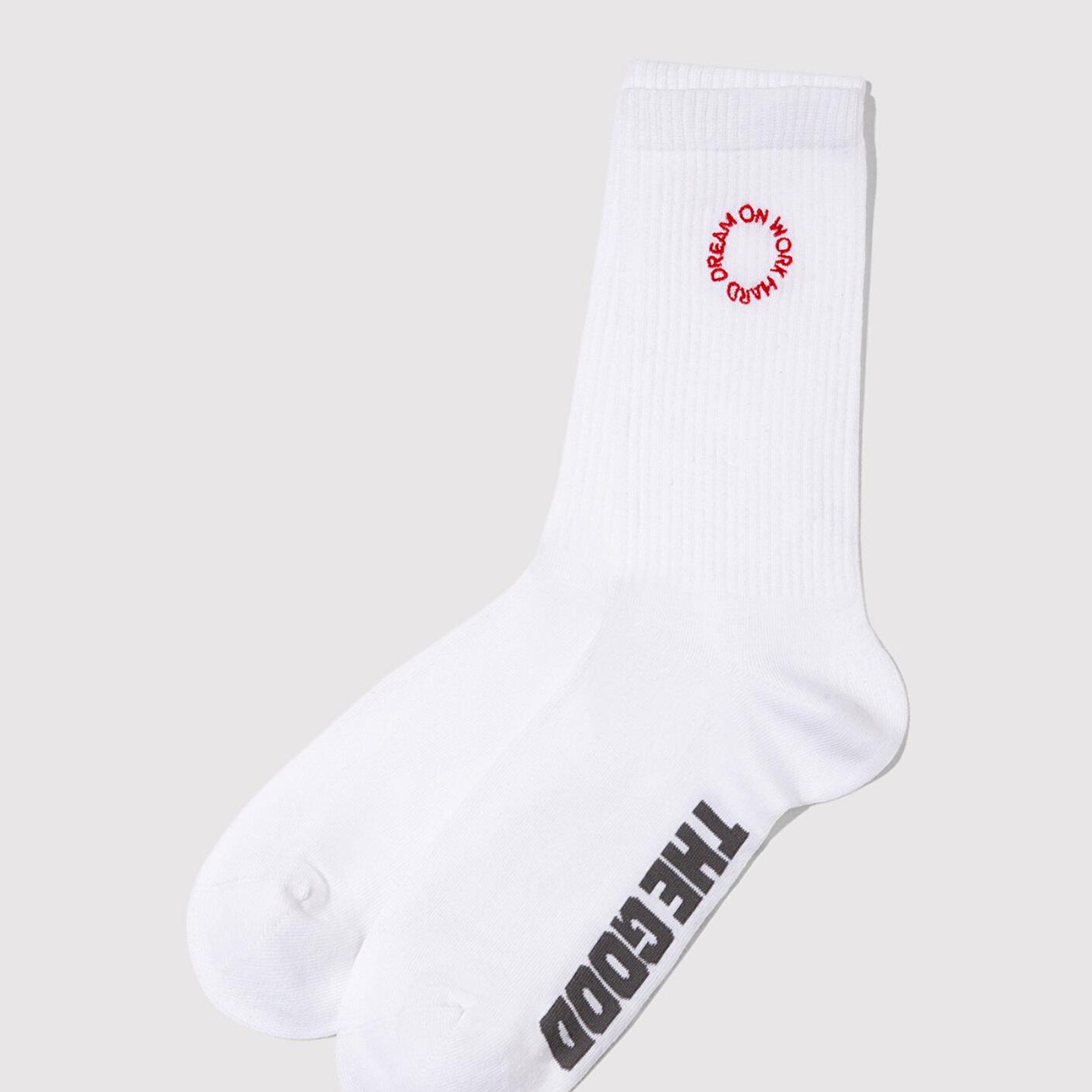 Mavi Nakışlı Beyaz Soket Çorap 0912195-620