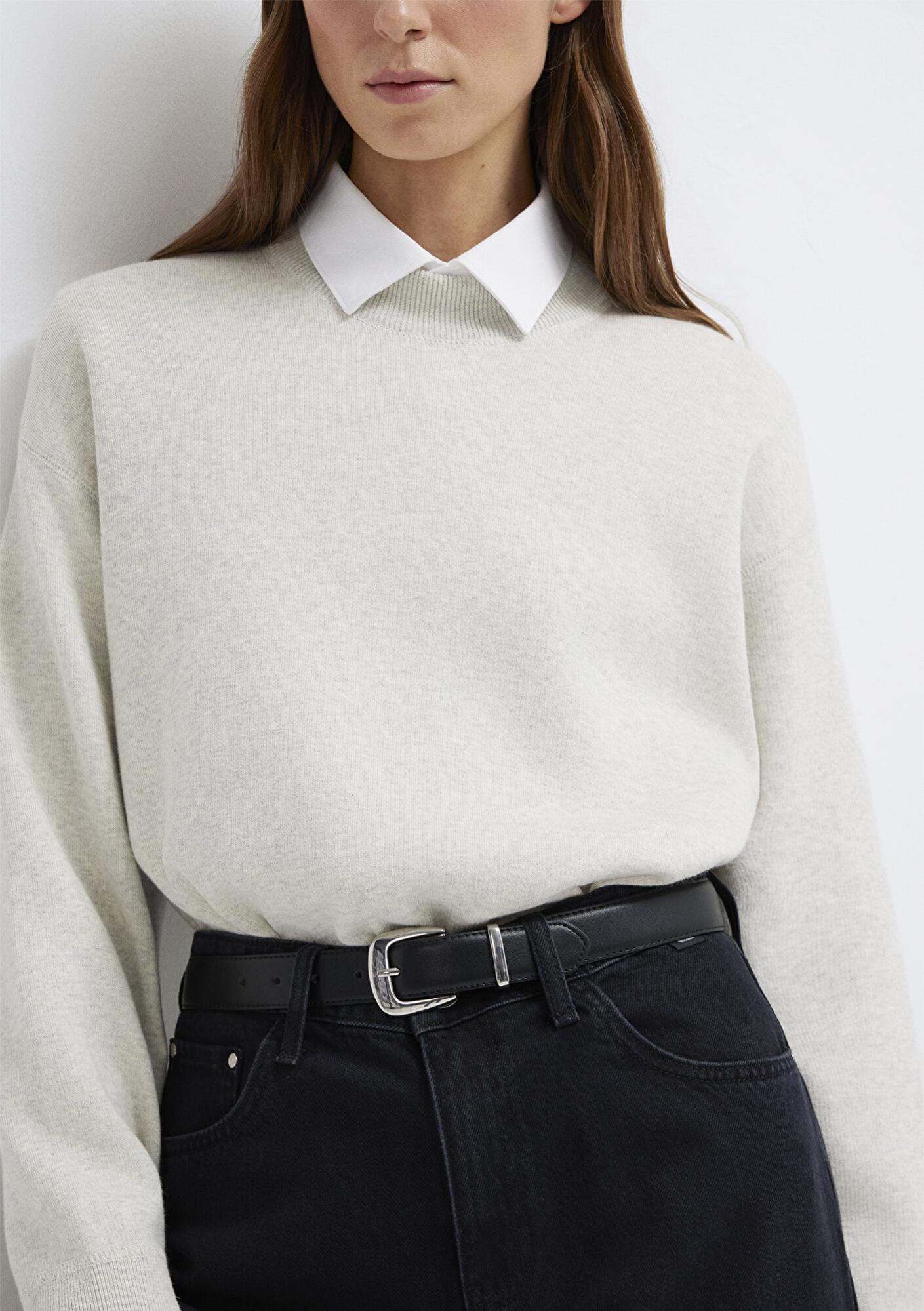 Mavi Siyah Suni Deri Kemer 1913837-900