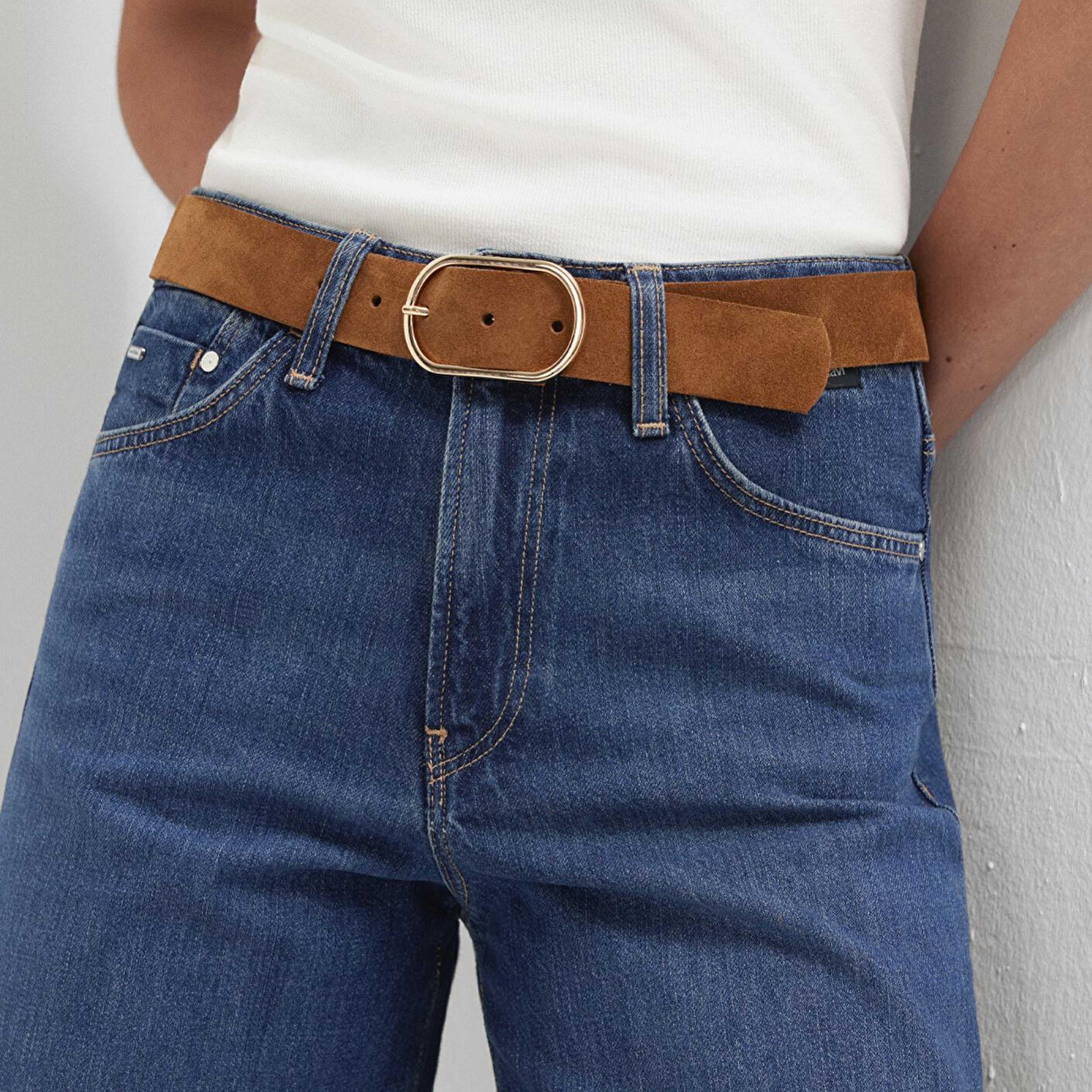 Mavi Kahverengi Deri Kemer 1913840-71418