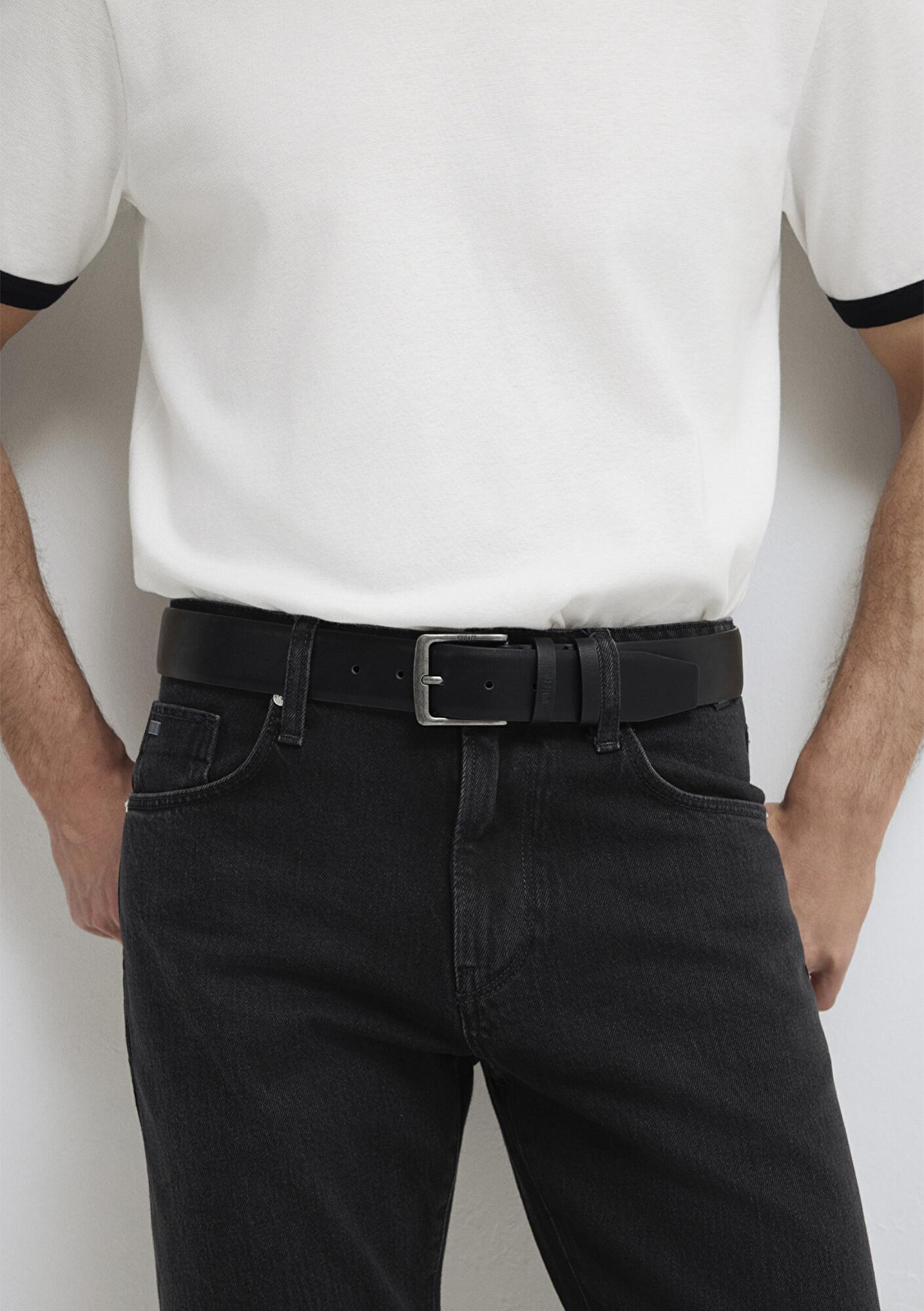 Mavi Siyah Suni Deri Kemer 0912257-900