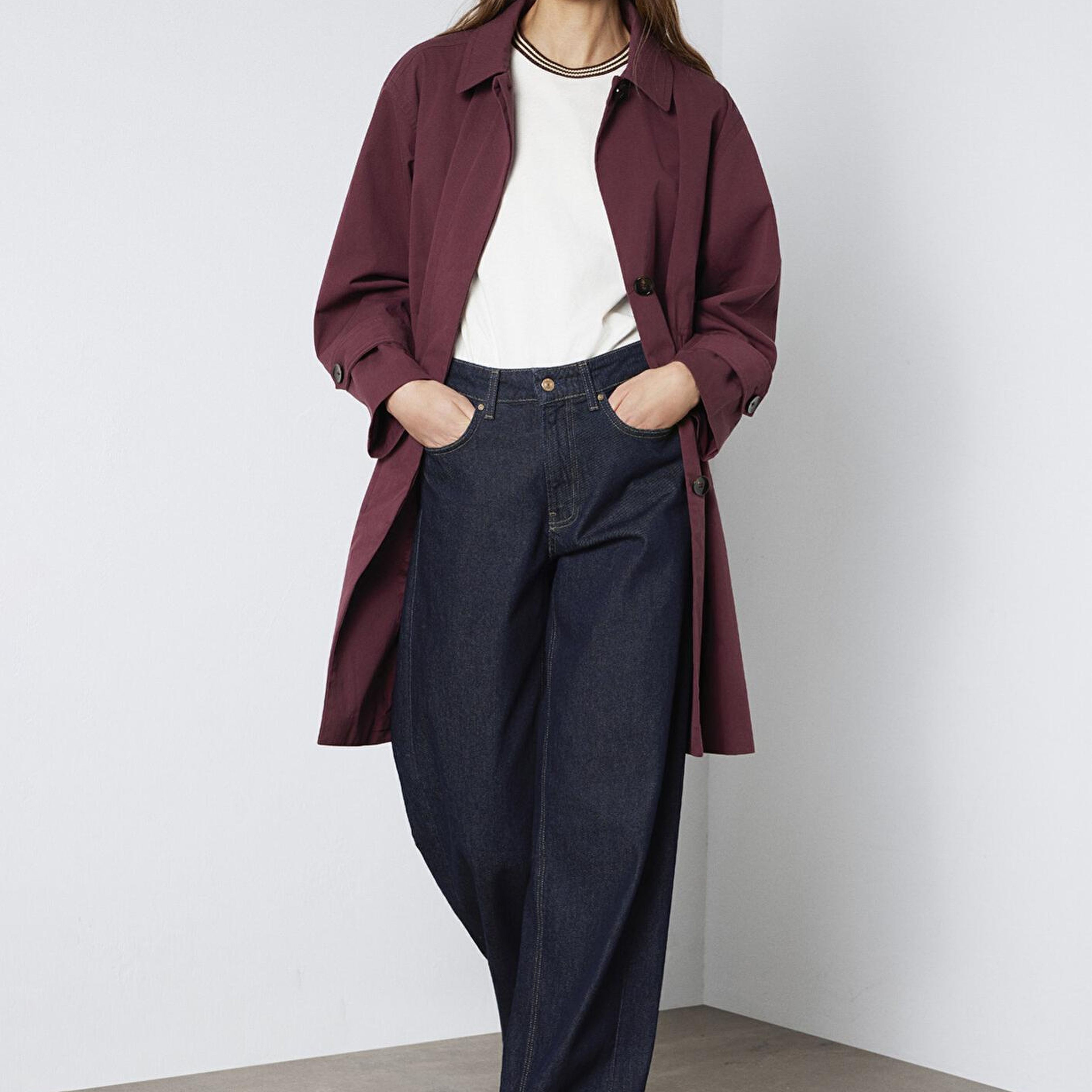 Mavi Bordo Trençkot 1110648-70422