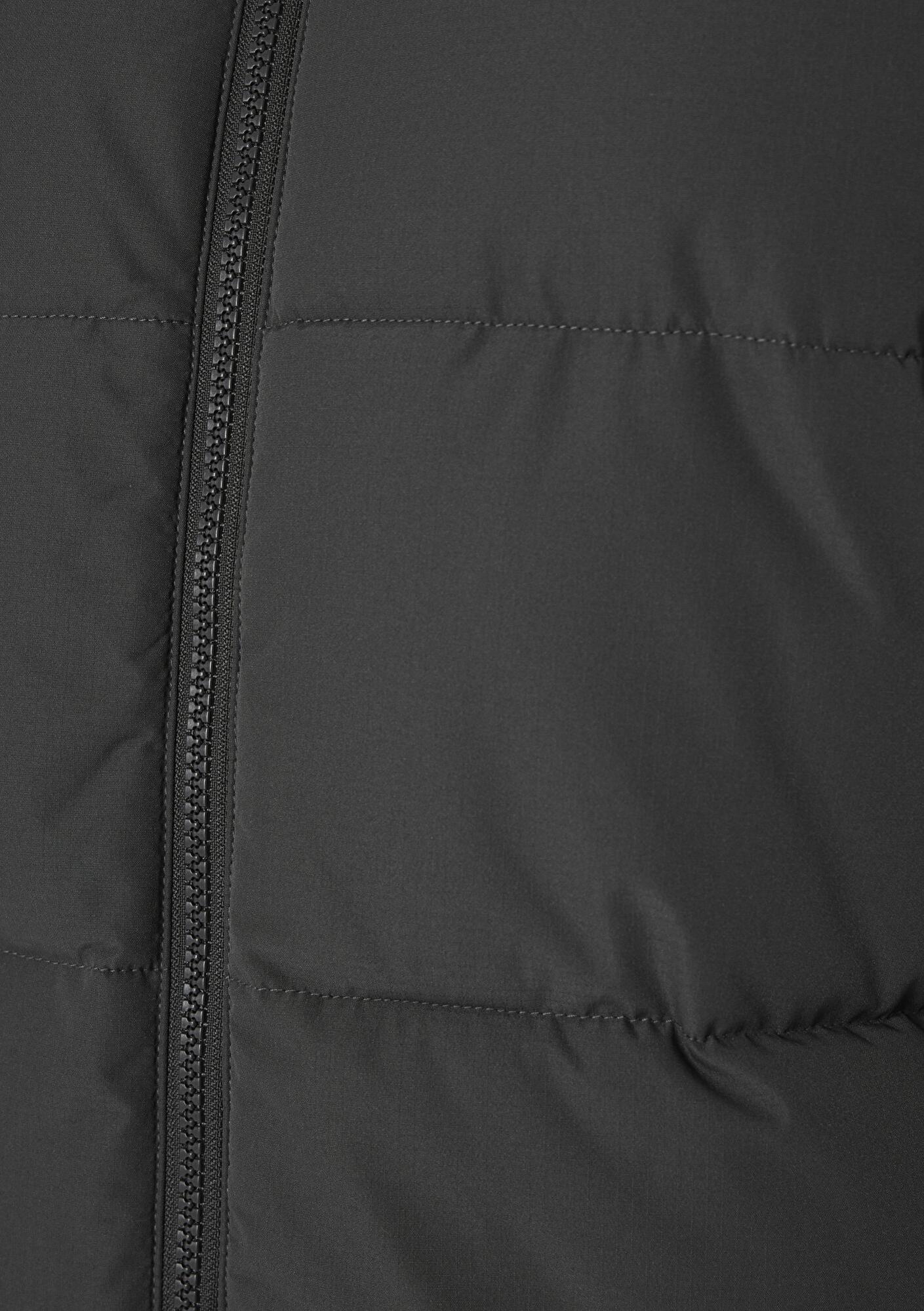 Mavi Kapüşonlu Antrasit Şişme Mont 0110756-89939