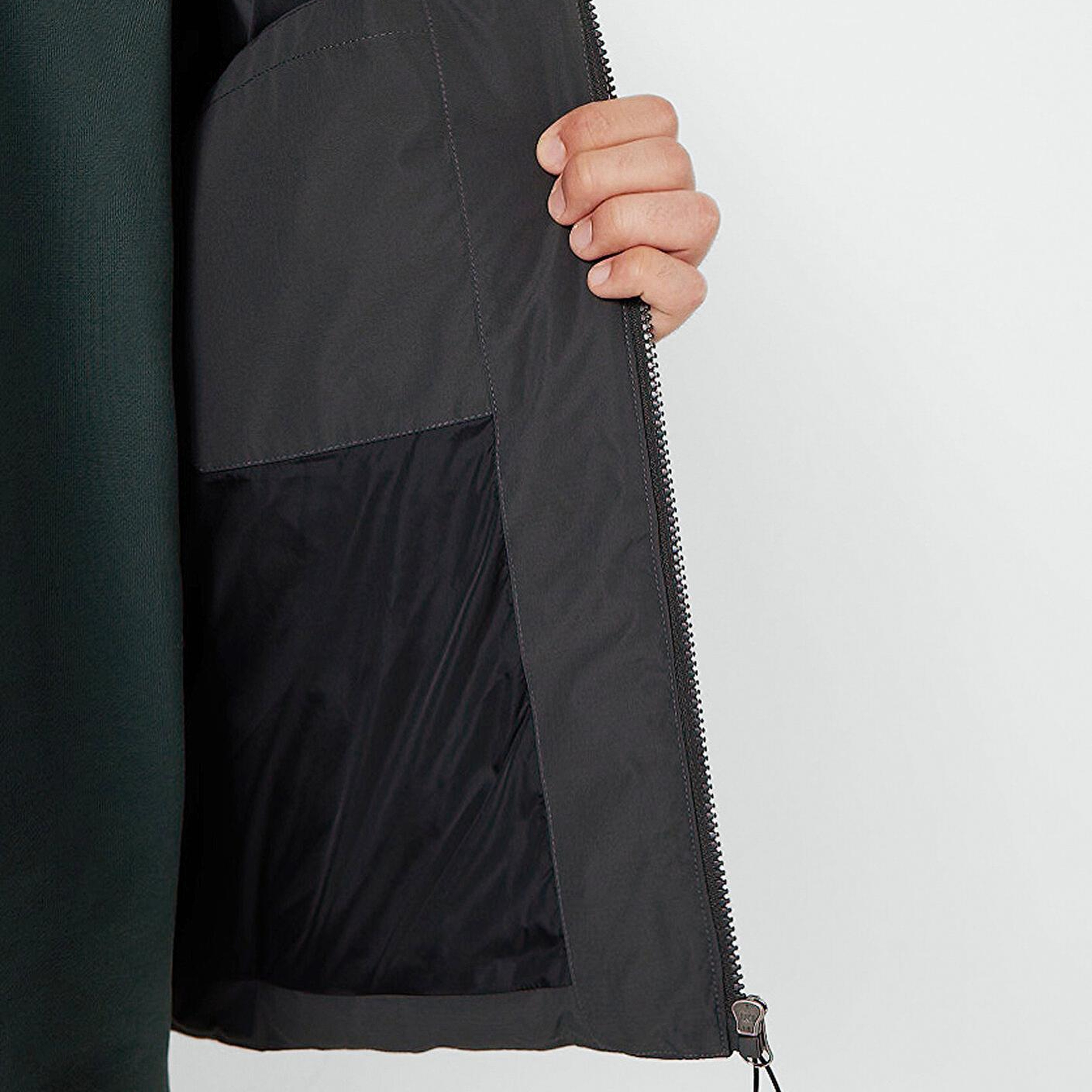 Mavi Kapüşonlu Antrasit Şişme Mont 0110756-89939