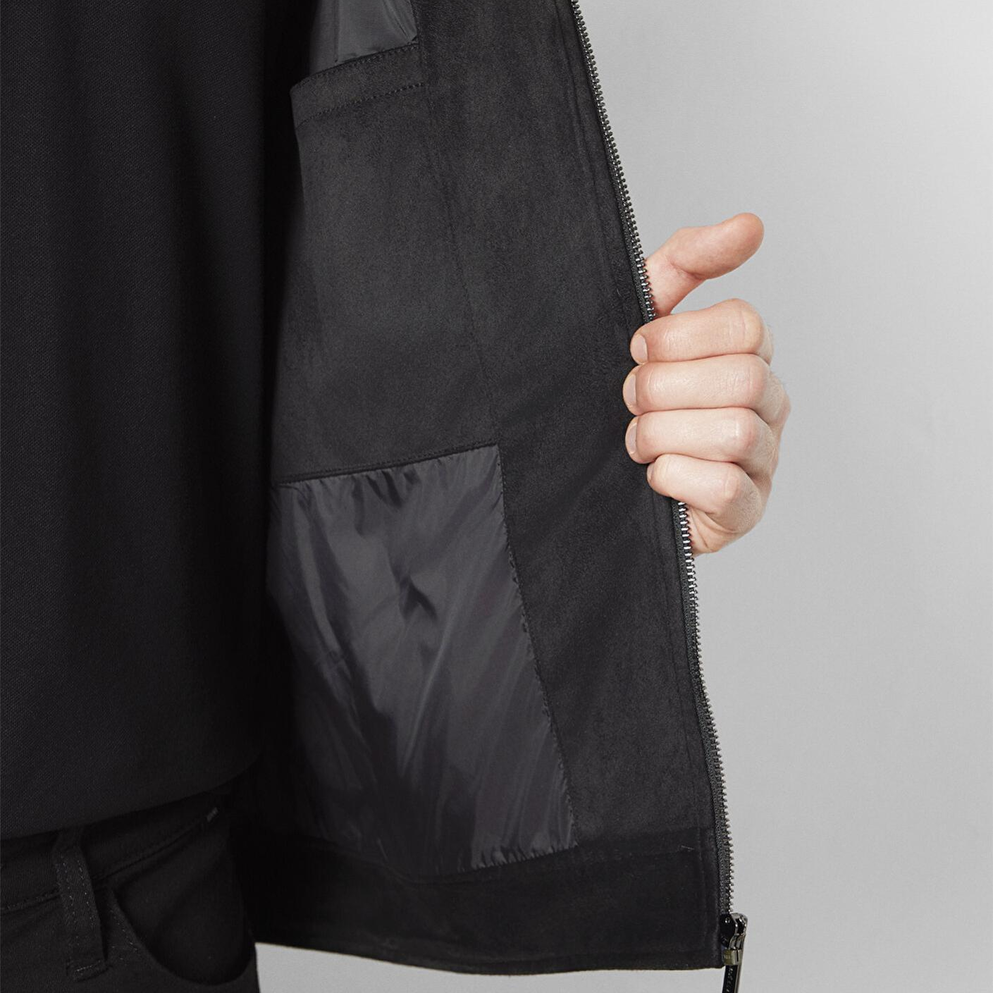 Mavi Mavi Black Cep Detaylı Siyah Suni Deri Ceket Regular Fit / Normal Kesim 0110783-71379