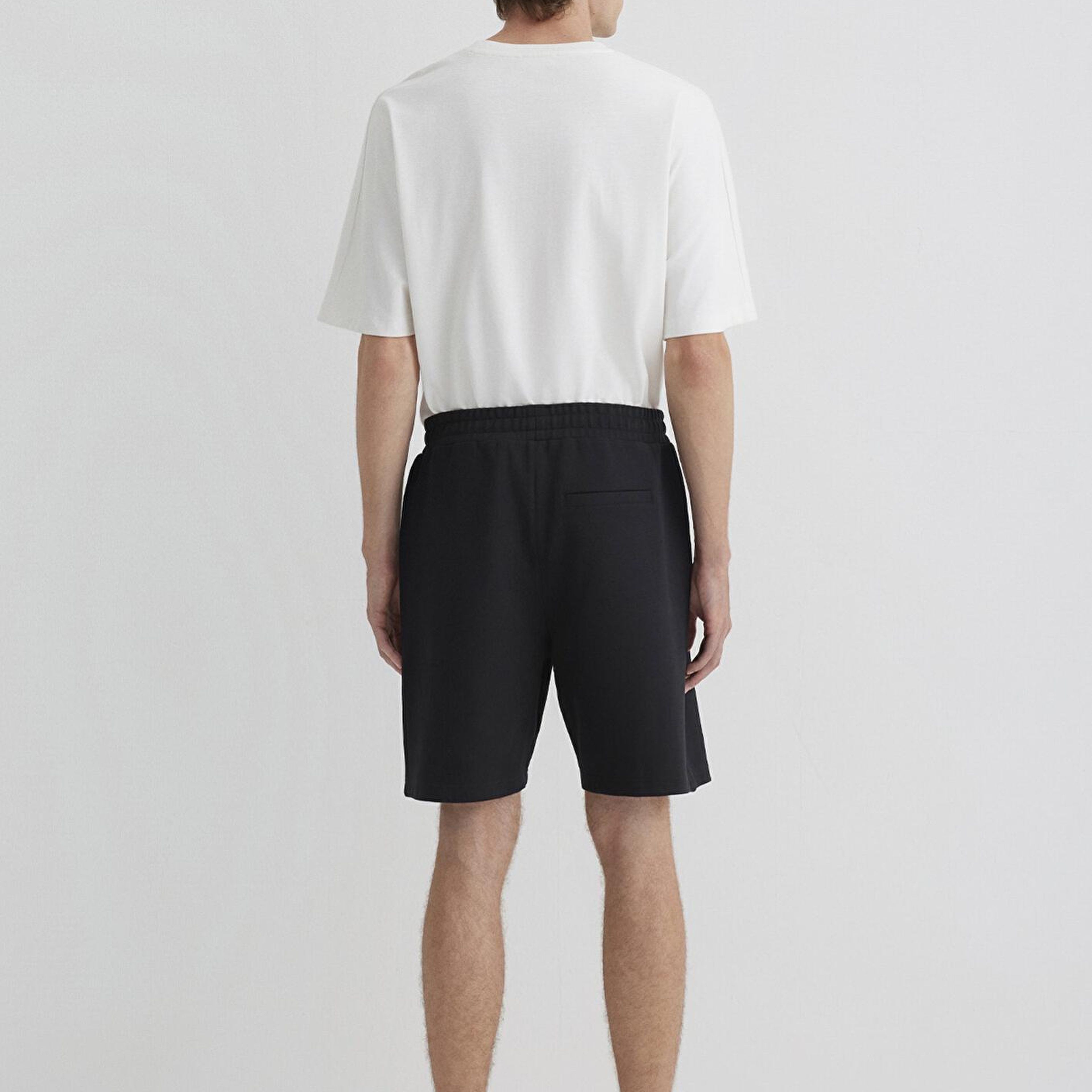 Mavi Siyah Örme Şort 0410314-900