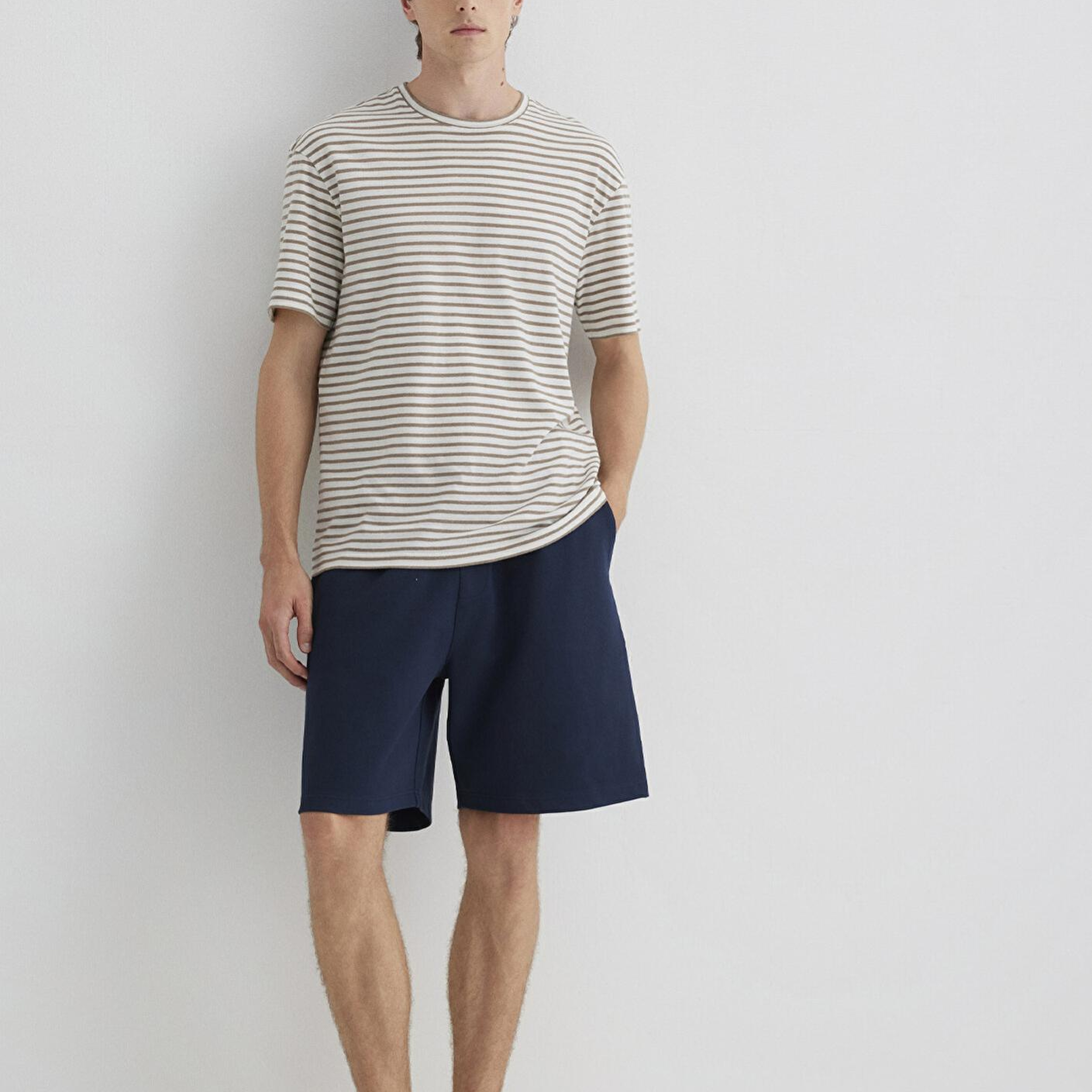 Mavi Lacivert Örme Şort 0410314-70490