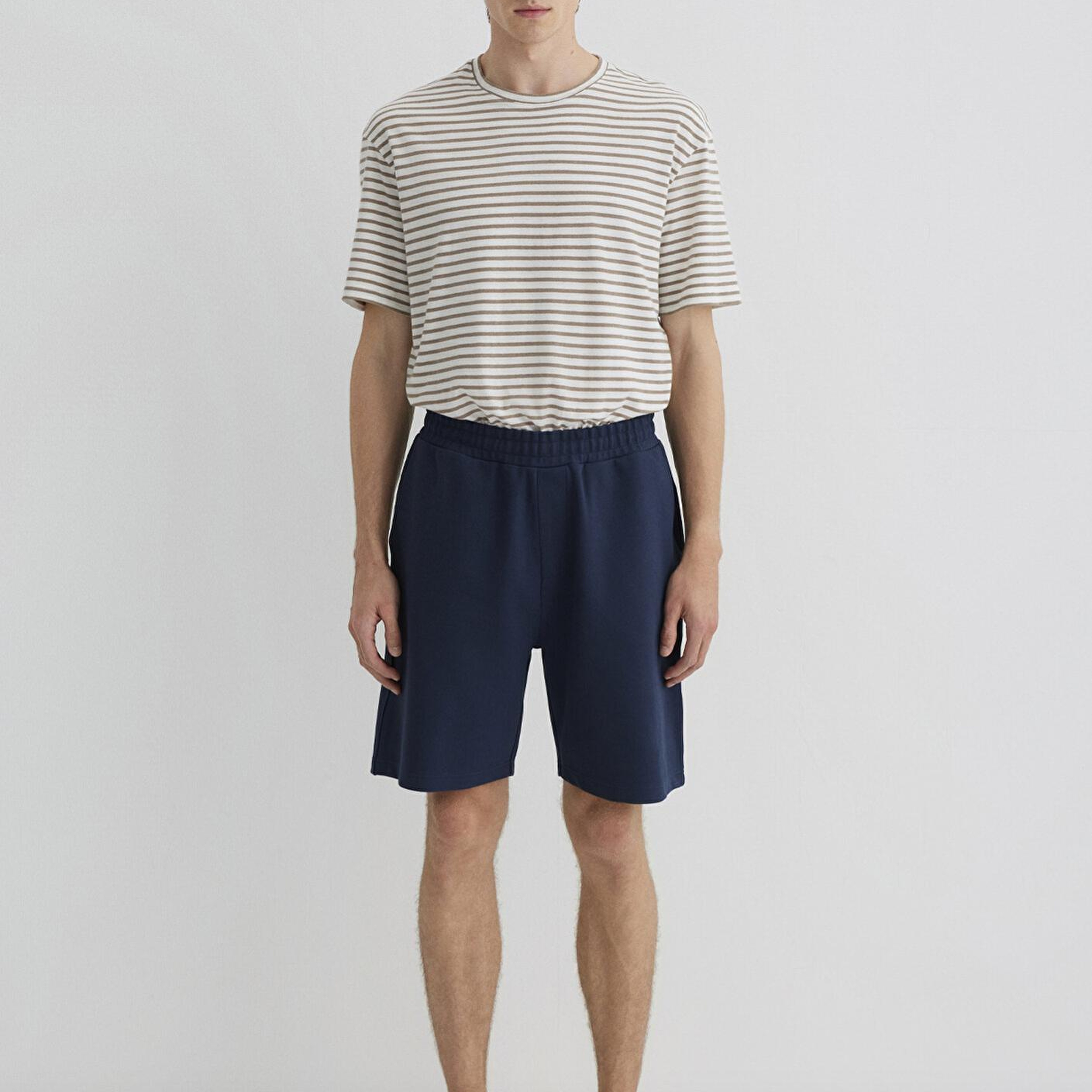 Mavi Lacivert Örme Şort 0410314-70490