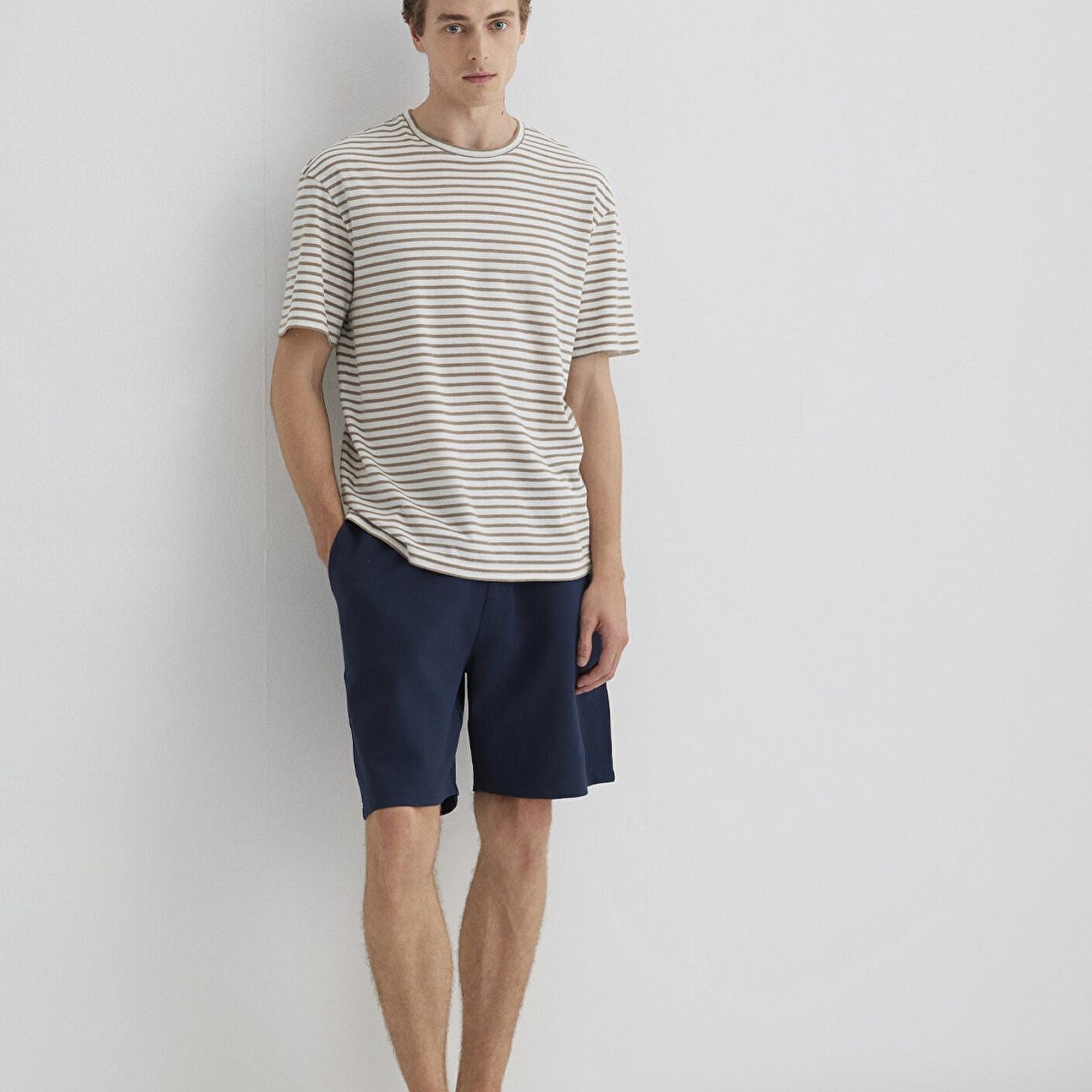 Mavi Lacivert Örme Şort 0410314-70490