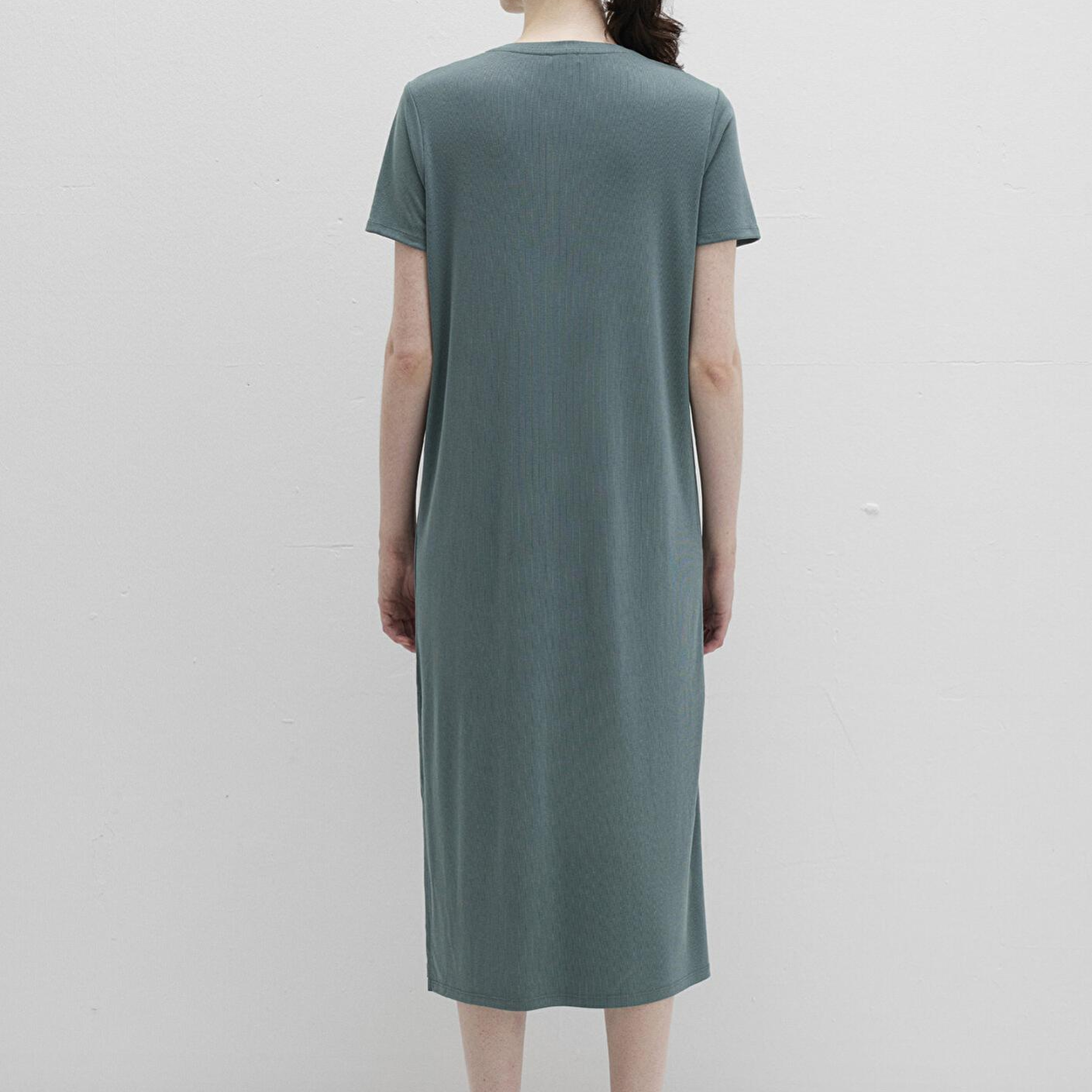 Mavi Yeşil (TENCEL™) Modal Karışımlı Midi Elbise 1310777-71917