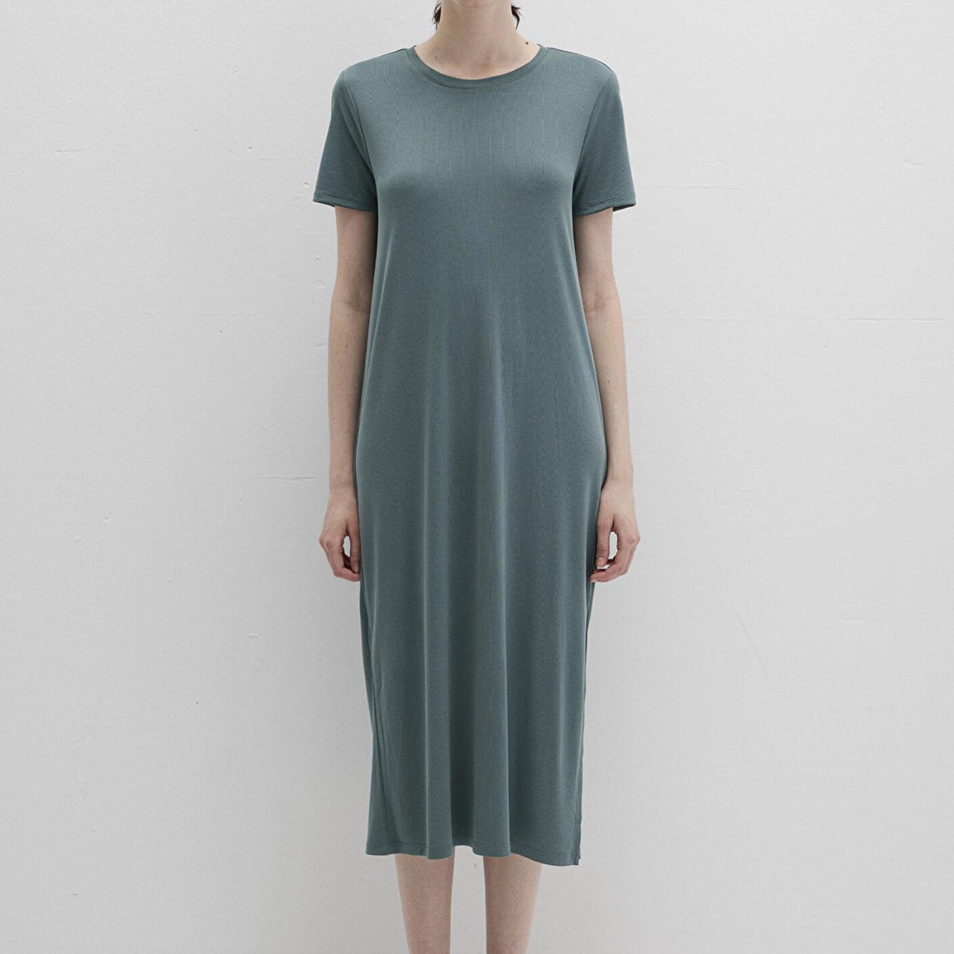 Mavi Yeşil (TENCEL™) Modal Karışımlı Midi Elbise 1310777-71917