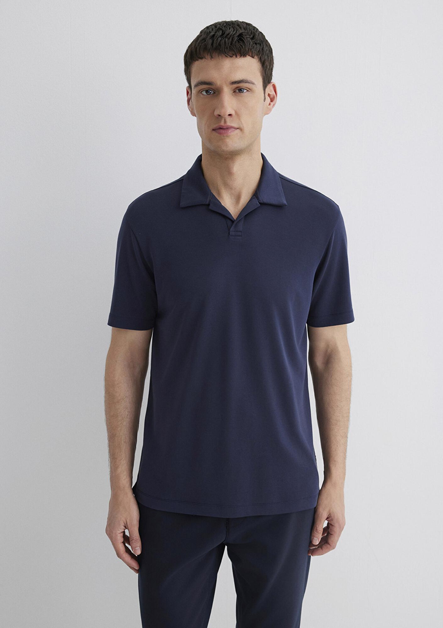 Mavi Soft-Premium Lacivert (TENCEL™) Modal Karışımlı Polo Tişört Regular Fit / Normal Kesim 0613008-83699