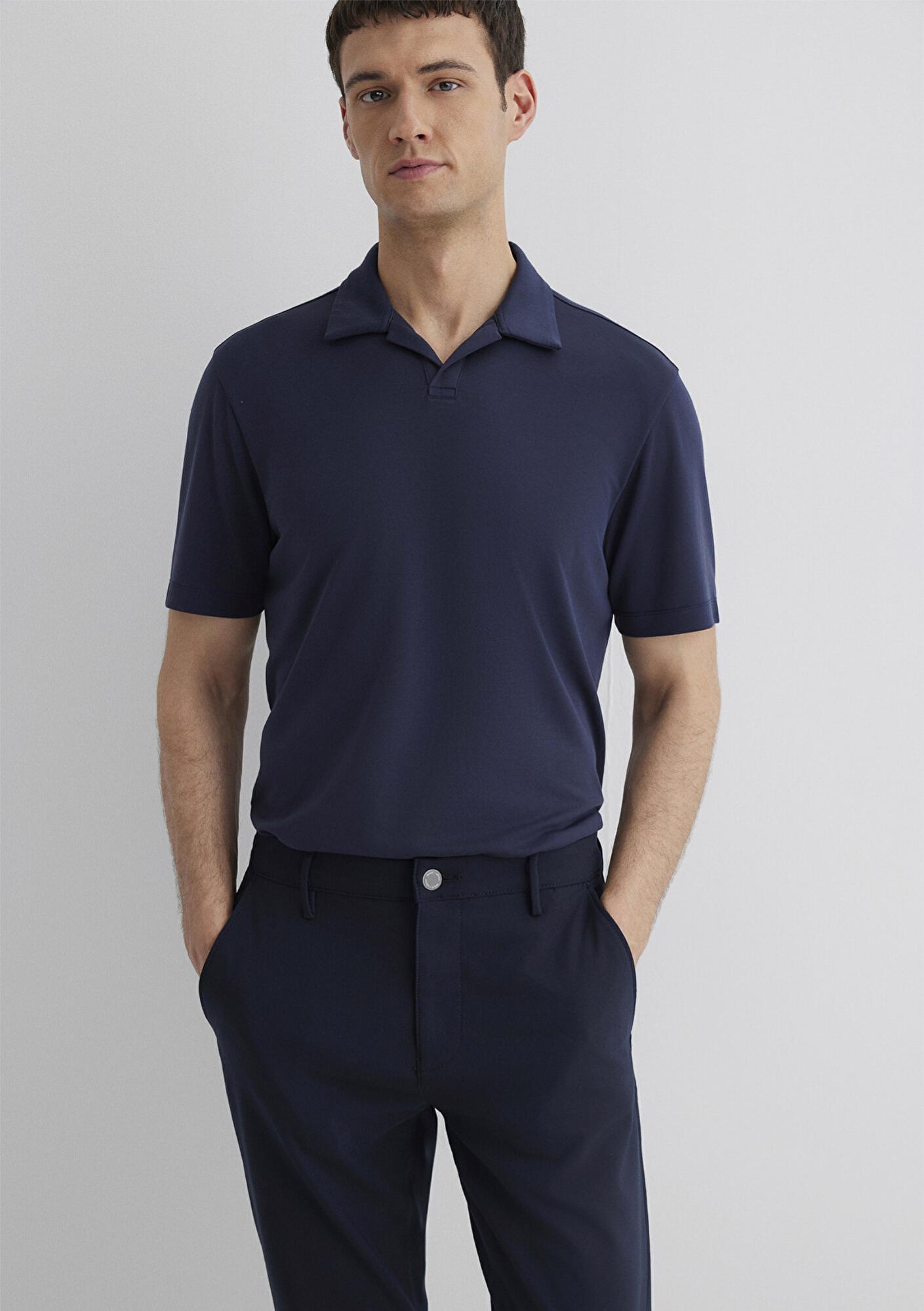 Mavi Soft-Premium Lacivert (TENCEL™) Modal Karışımlı Polo Tişört Regular Fit / Normal Kesim 0613008-83699