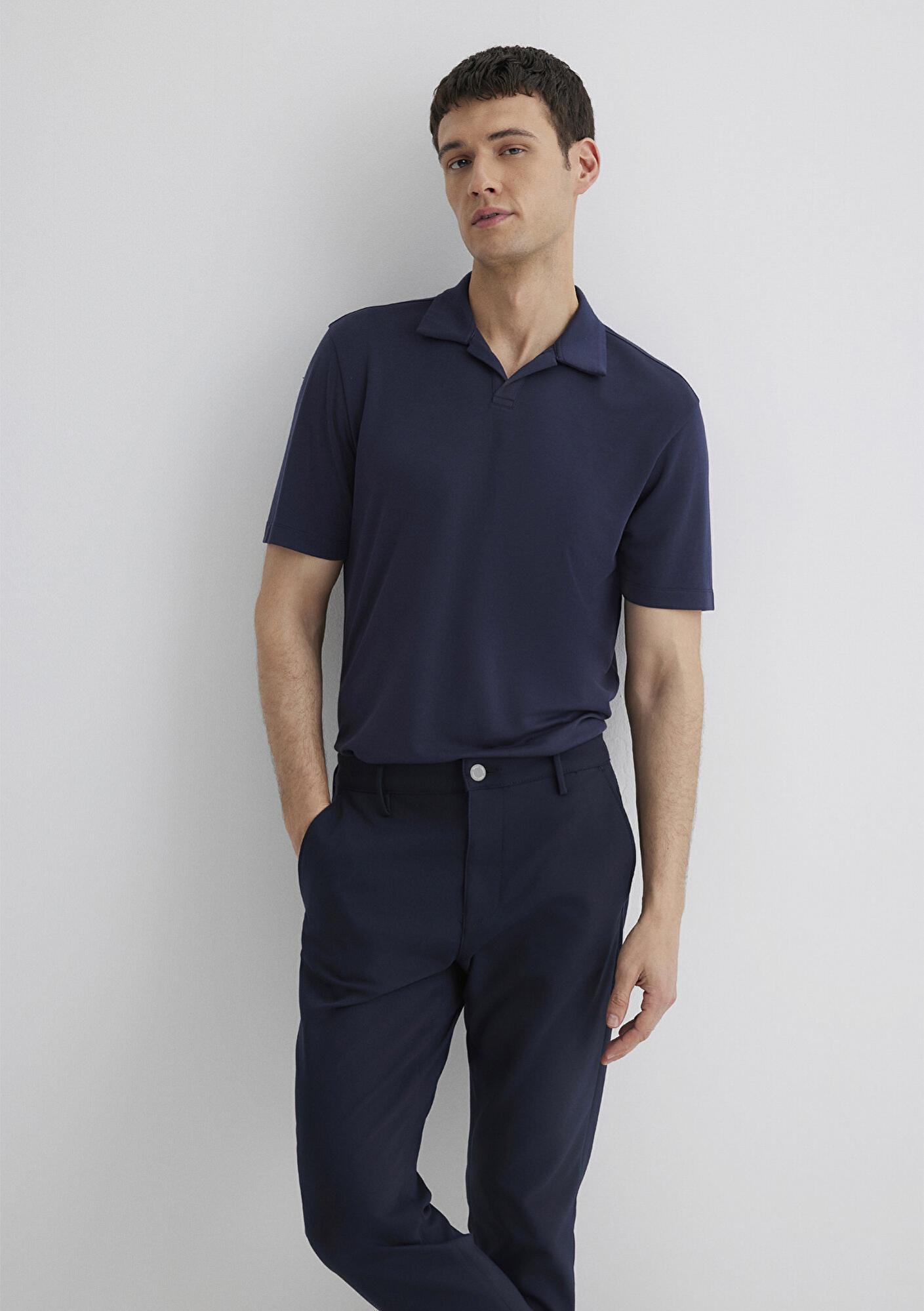 Mavi Soft-Premium Lacivert (TENCEL™) Modal Karışımlı Polo Tişört Regular Fit / Normal Kesim 0613008-83699