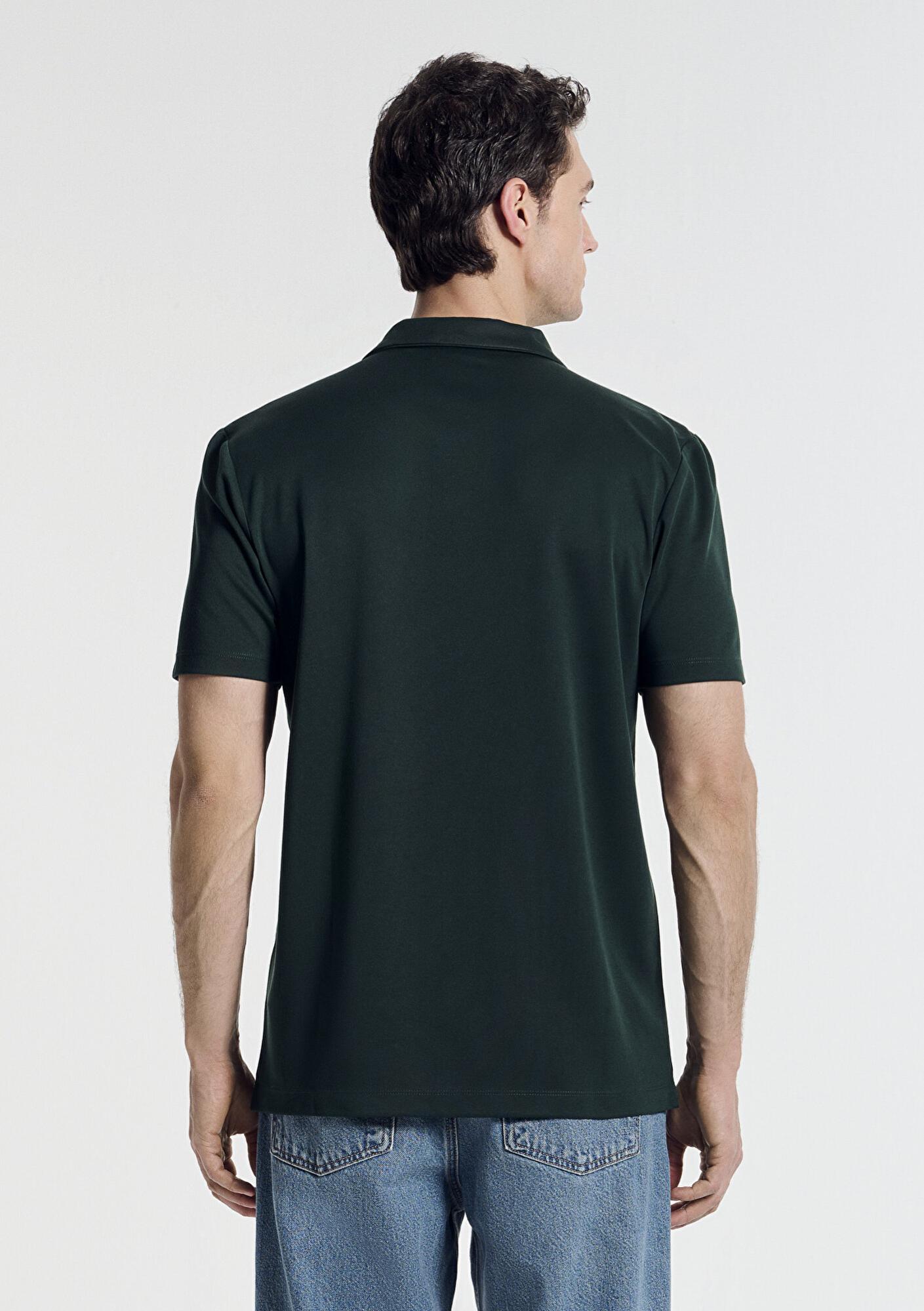 Mavi Soft-Premium Yeşil (TENCEL™) Modal Karışımlı Polo Tişört Regular Fit / Normal Kesim 0613008-85370