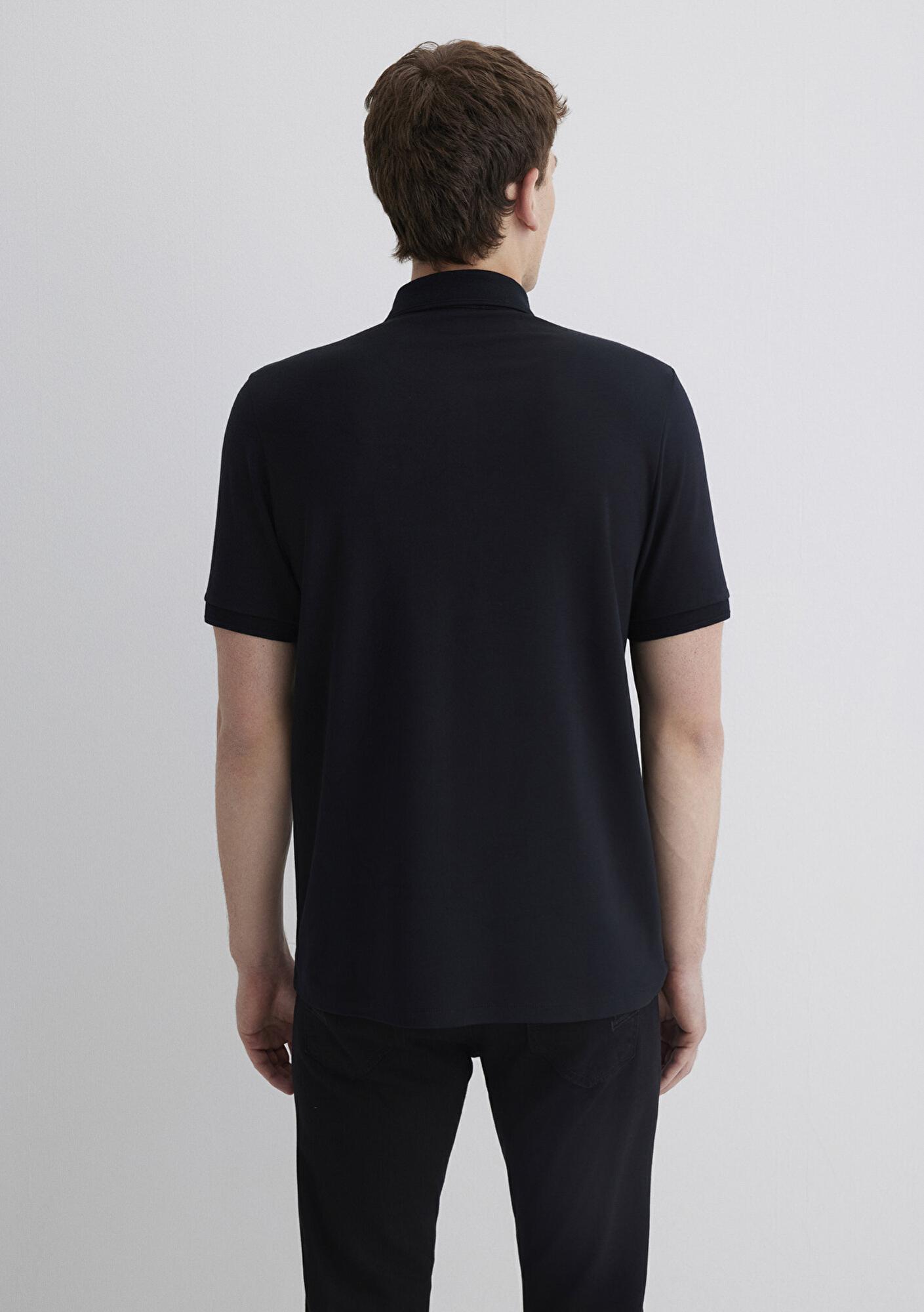 Mavi Soft-Premium Siyah Polo Tişört Slim Fit / Dar Kesim 0613006-900