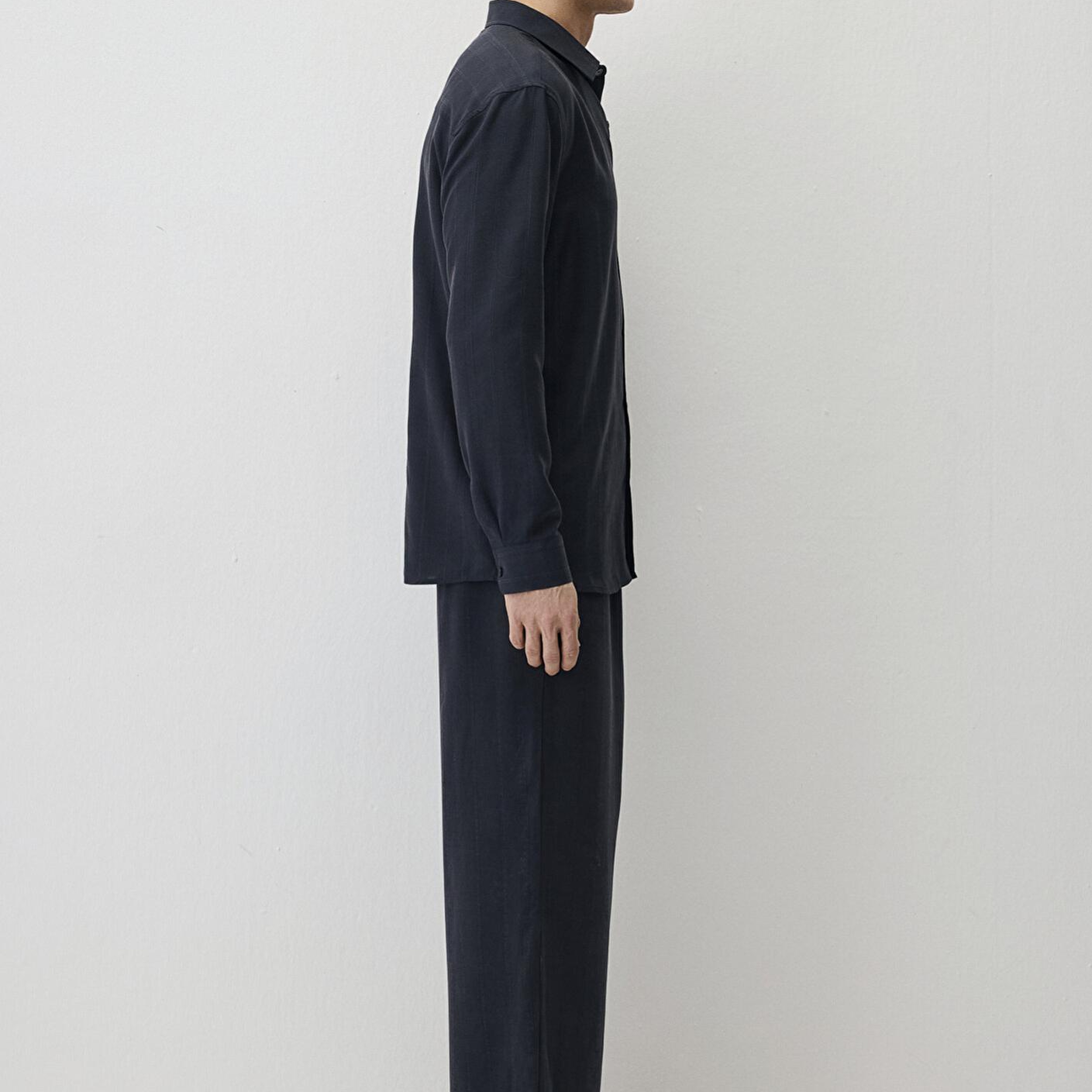 Mavi Lacivert (TENCEL™) Liyosel Gömlek Regular Fit / Normal Kesim 0211622-83884