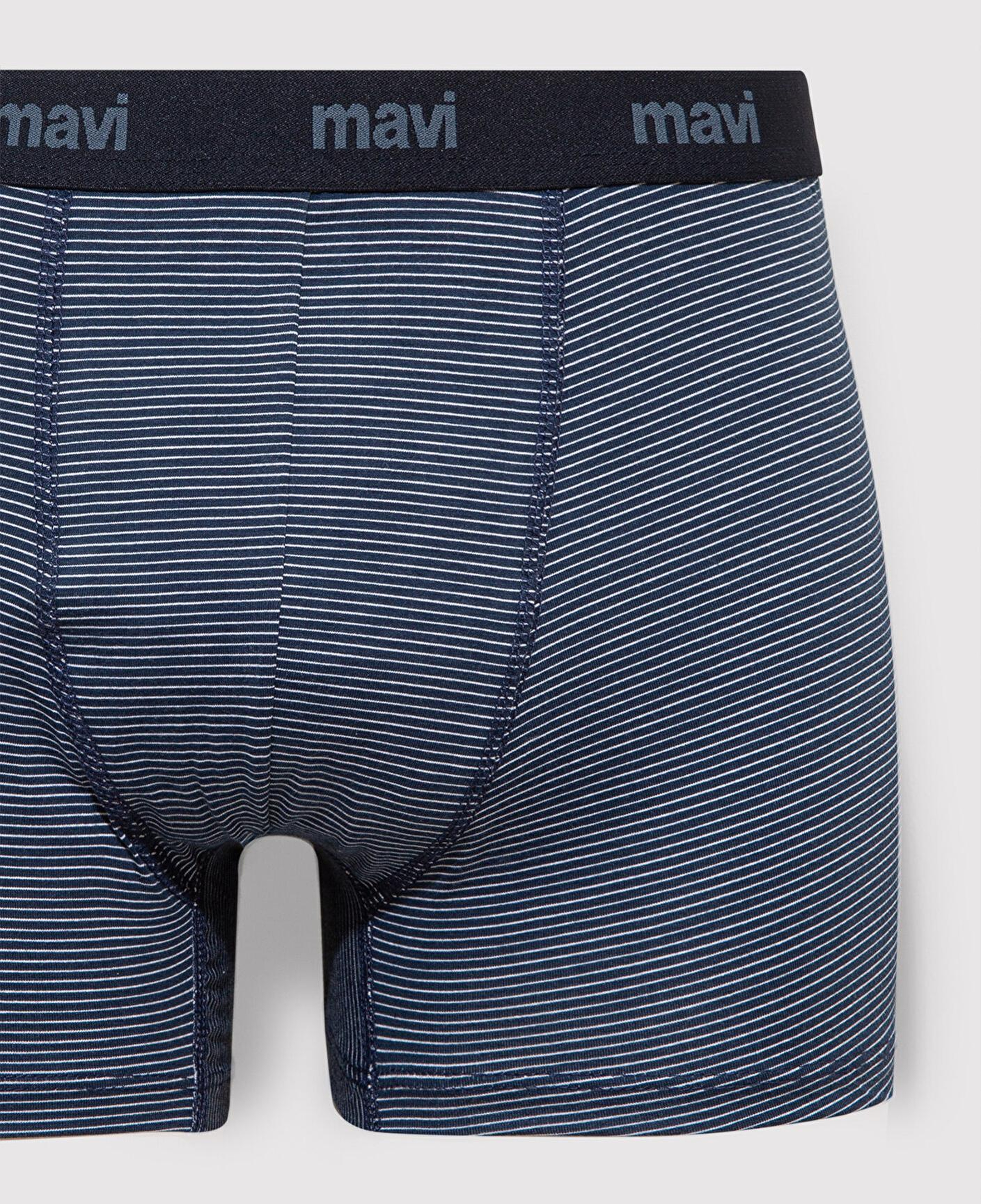 Mavi Çizgili Lacivert Boxer 0910434-34340