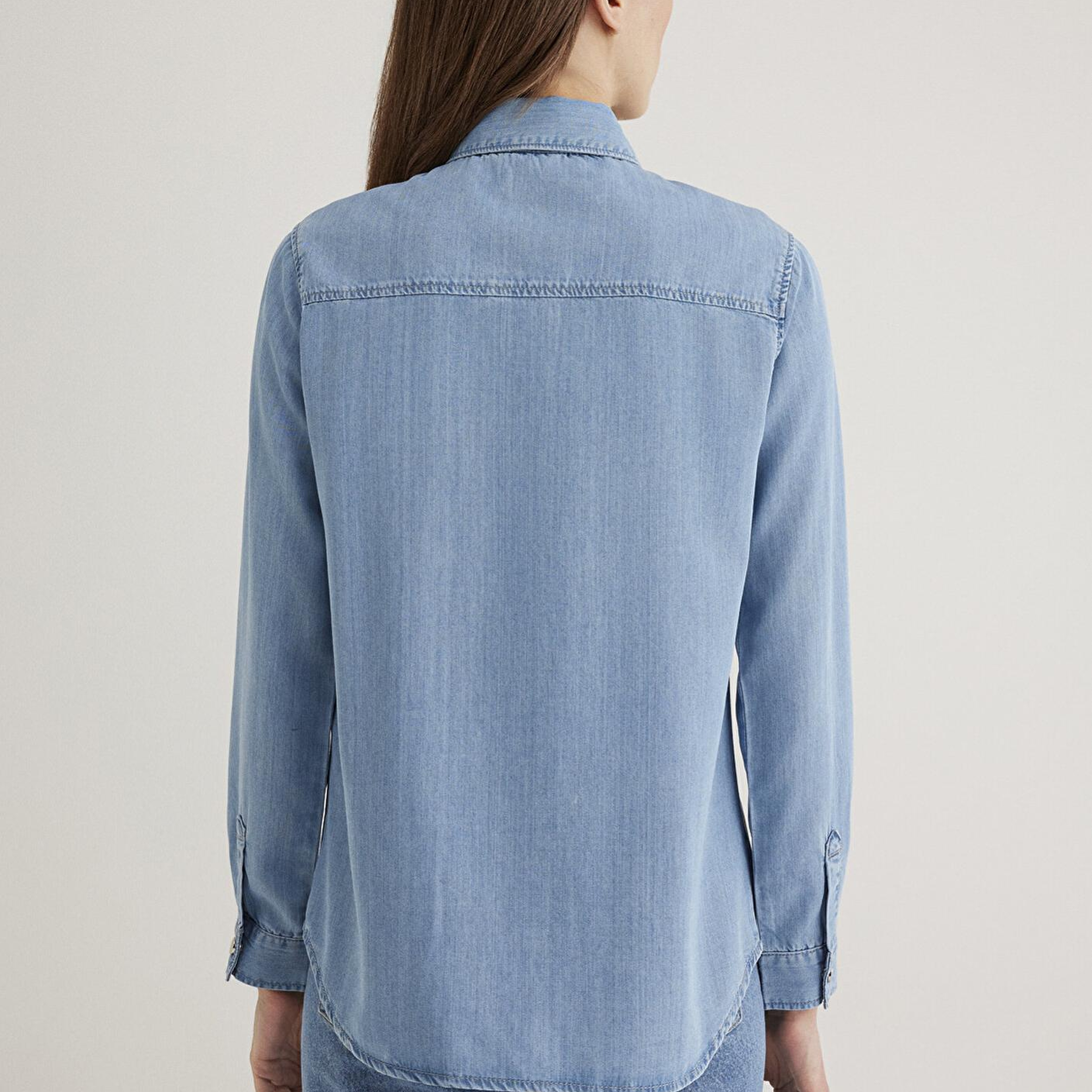 Mavi Betty Gold Açık Mavi Jean Gömlek Fitted / Vücuda Oturan Kesim 1210818-89159