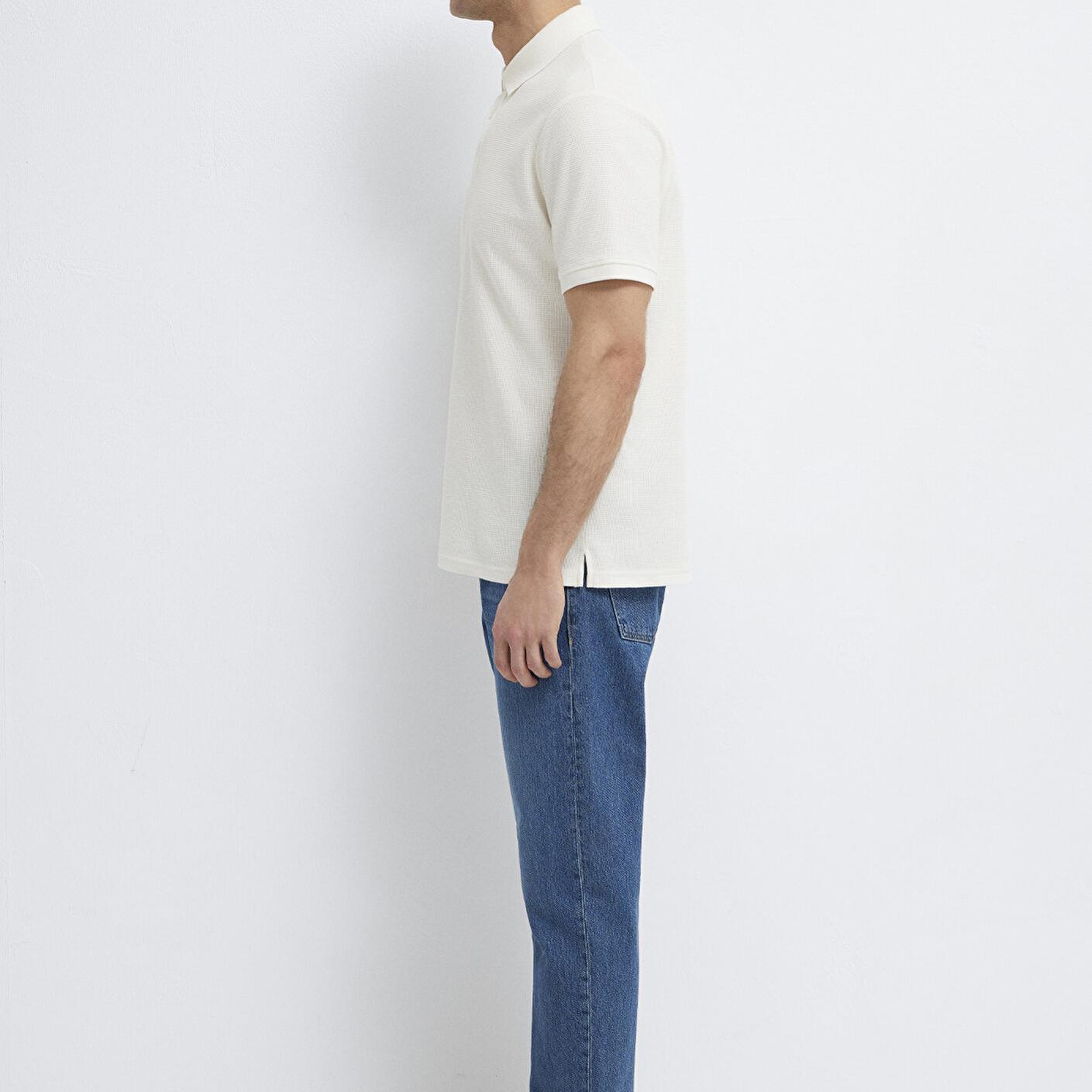 Mavi Ekru Polo Tişört Slim Fit / Dar Kesim 0612521-70057