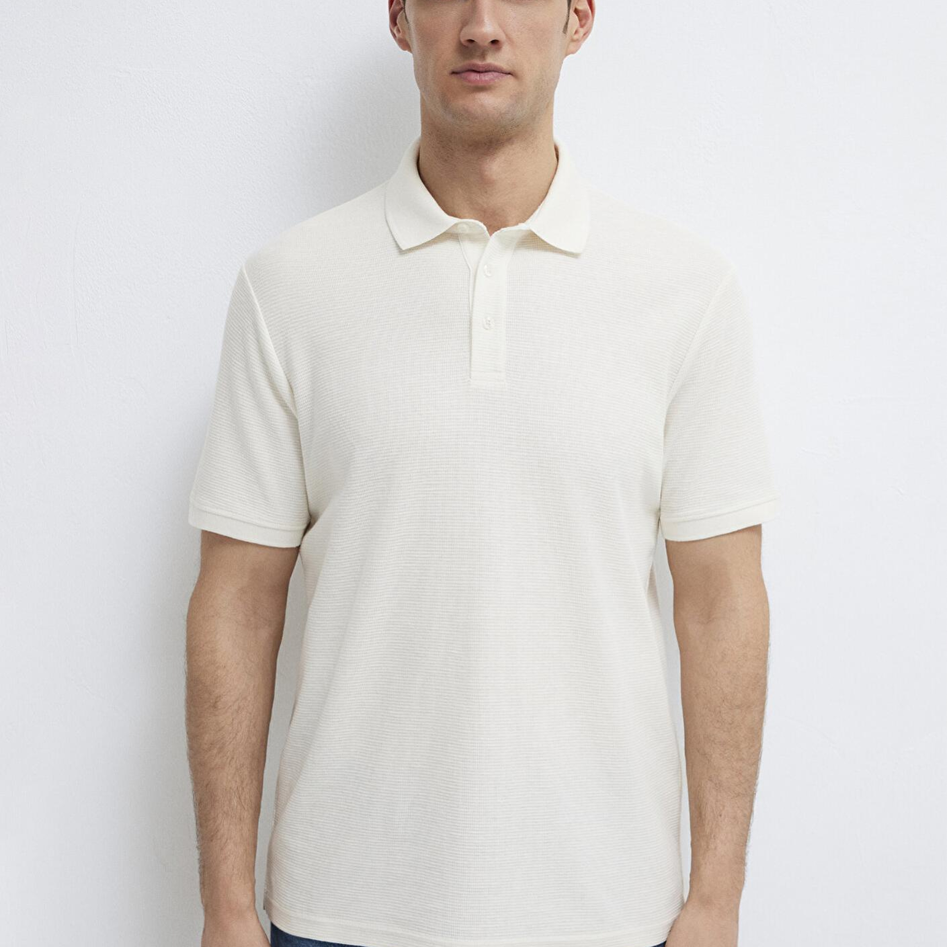 Mavi Ekru Polo Tişört Slim Fit / Dar Kesim 0612521-70057