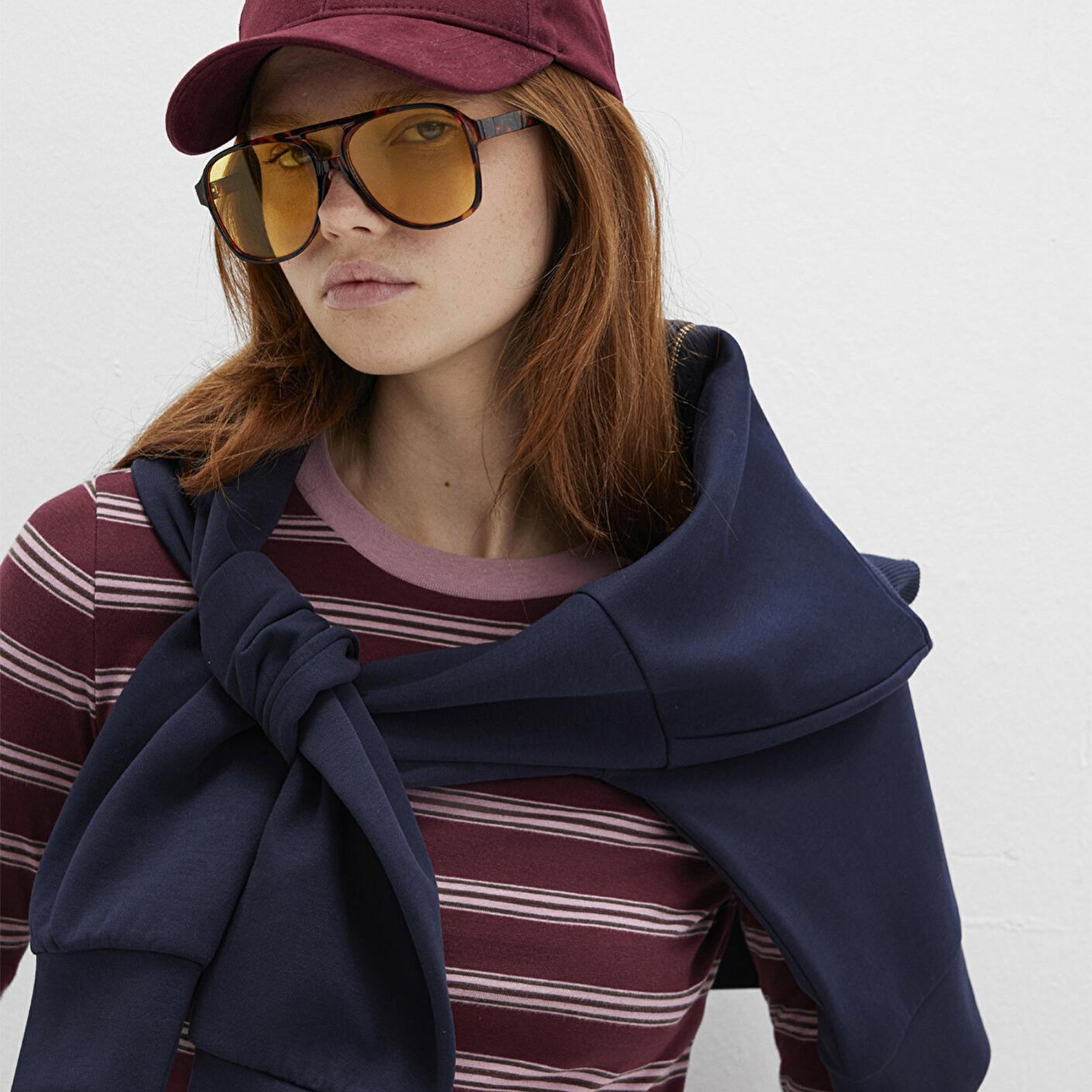 Mavi M Logo Detaylı Bordo Şapka 1912255-82051