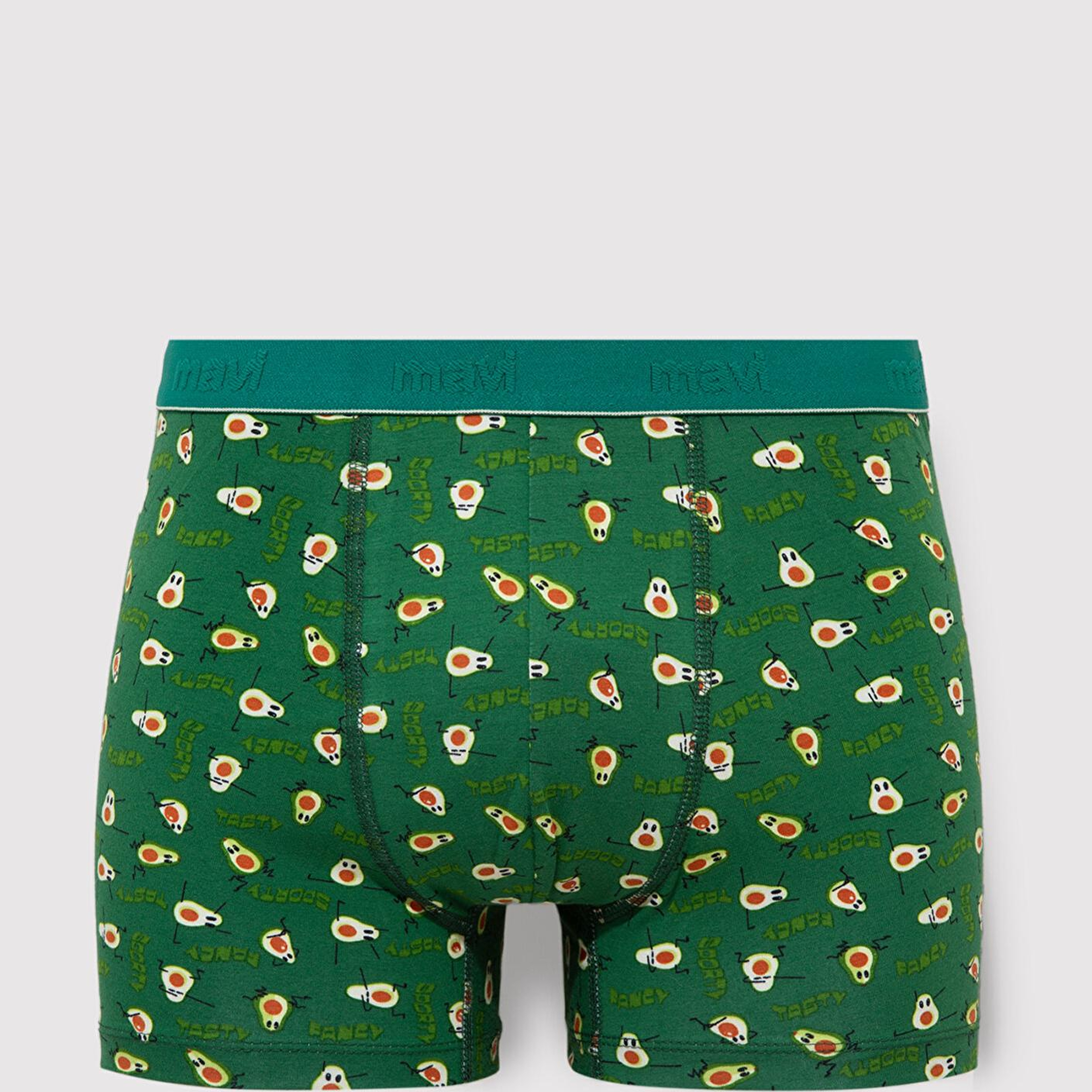 Mavi Avakado Baskılı Yeşil Boxer 0911629-88060