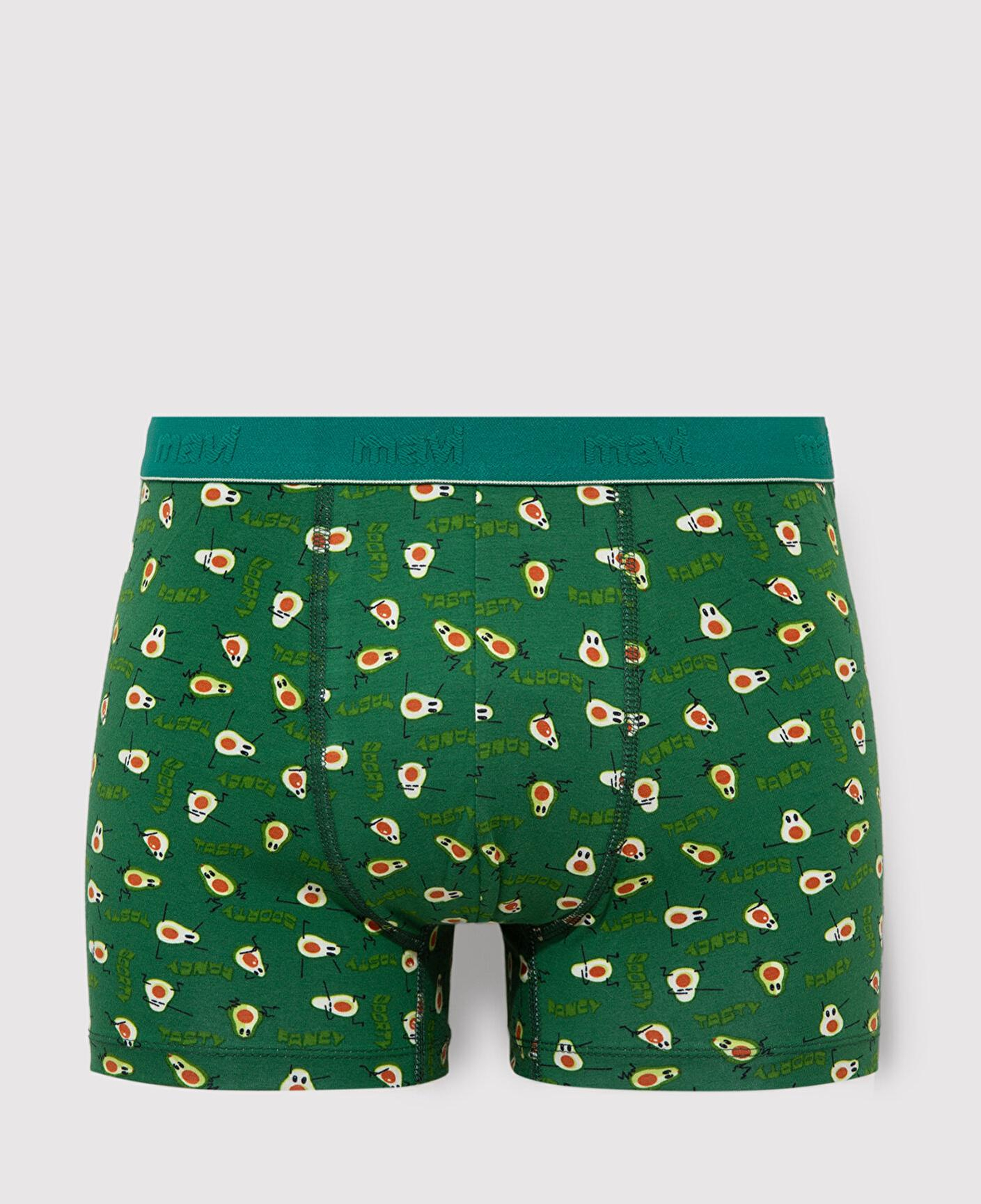 Mavi Avakado Baskılı Yeşil Boxer 0911629-88060