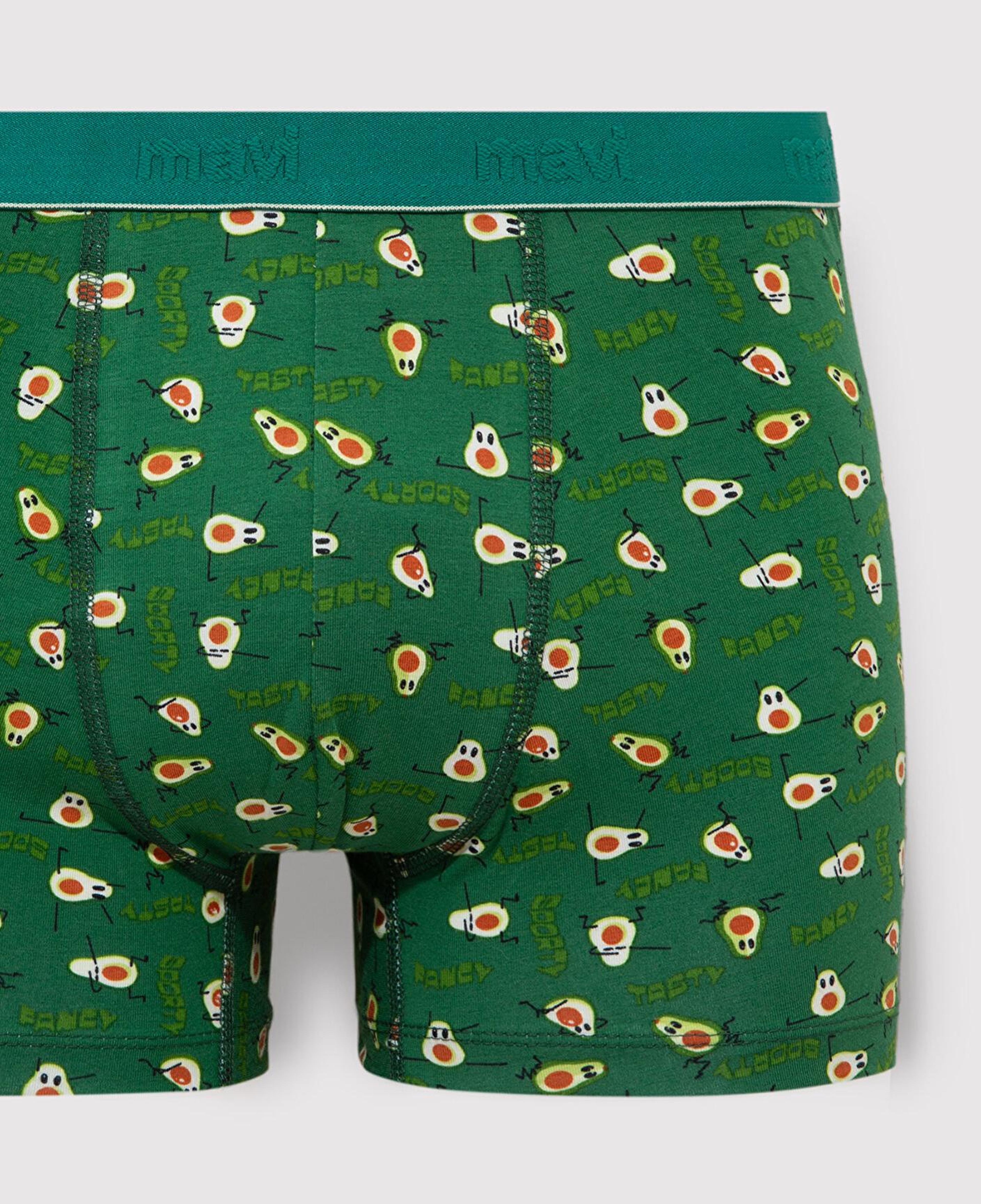 Mavi Avakado Baskılı Yeşil Boxer 0911629-88060
