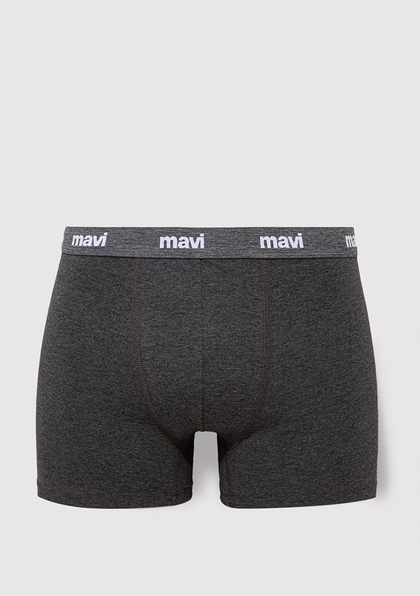 Mavi 3lü Gri Basic Boxer 0911407-23854