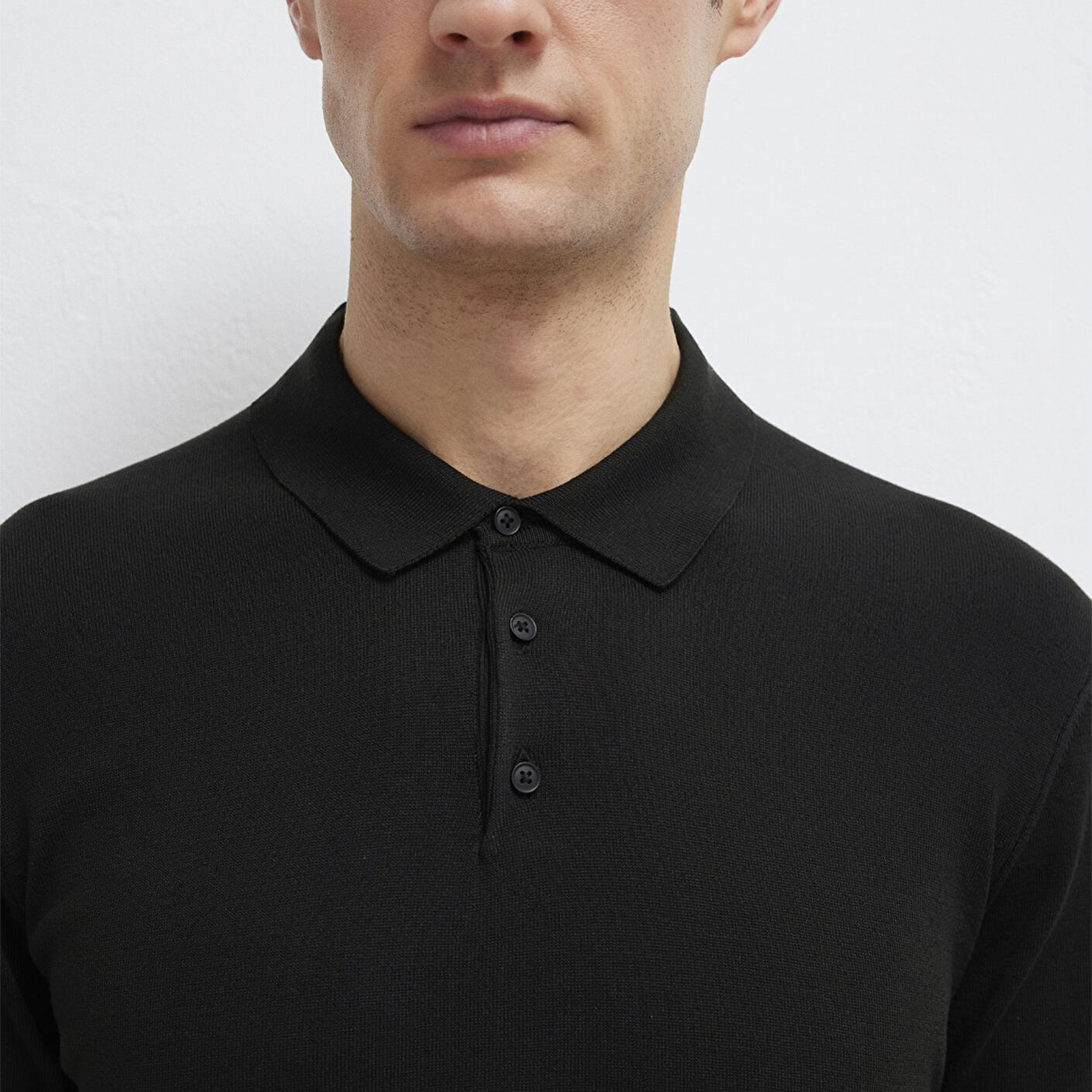 Mavi Mavi Black Siyah Triko Polo Fitted / Vücuda Oturan Kesim 0710249-900