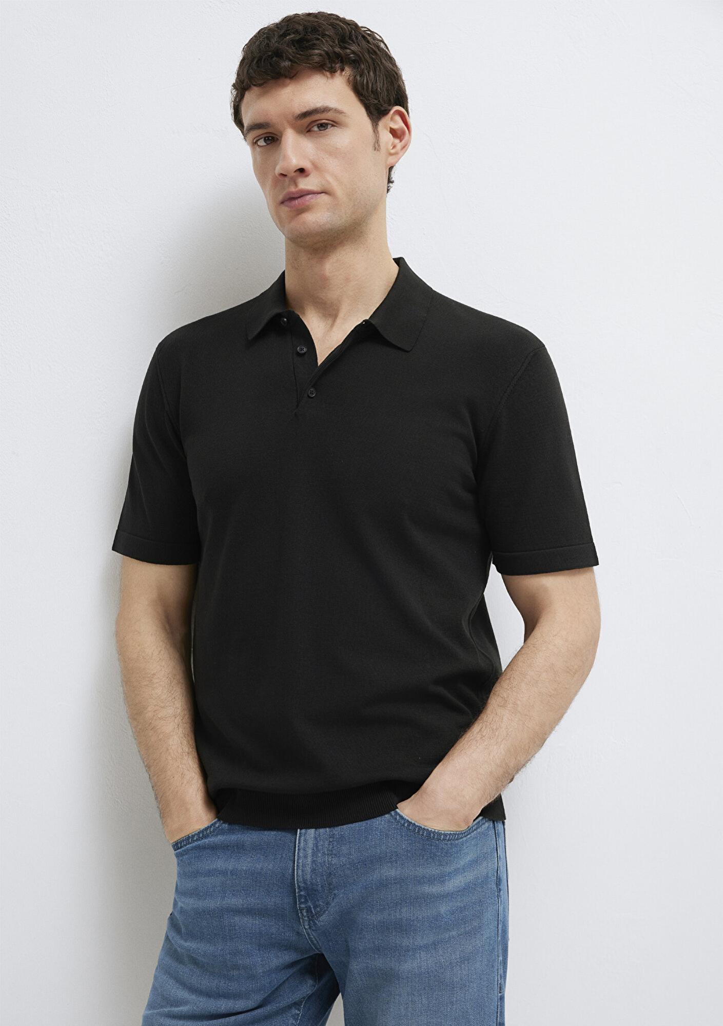 Mavi Mavi Black Siyah Triko Polo Fitted / Vücuda Oturan Kesim 0710249-900