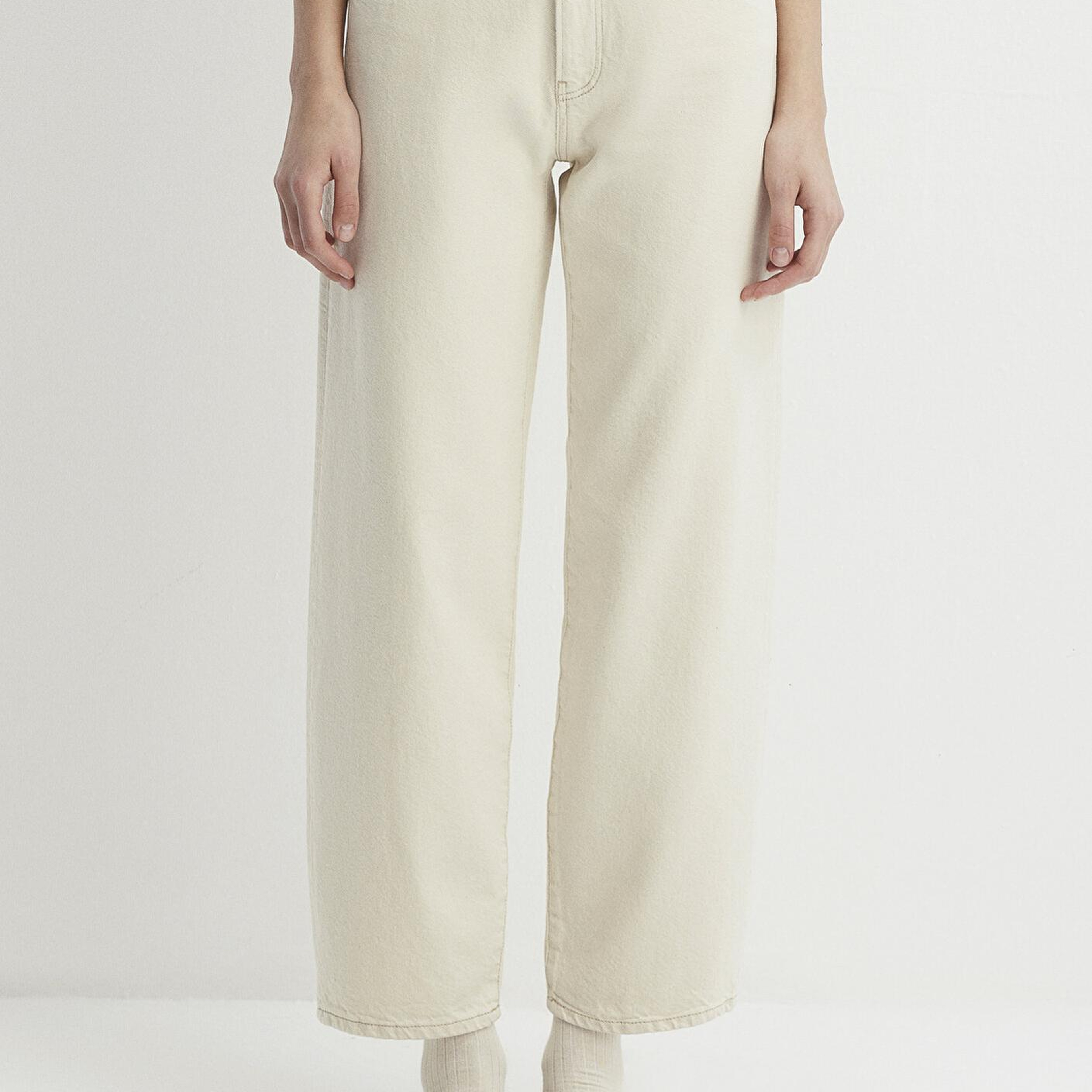 Mavi Leila Mavi Premium Krem Jean Pantolon 1010600-87058